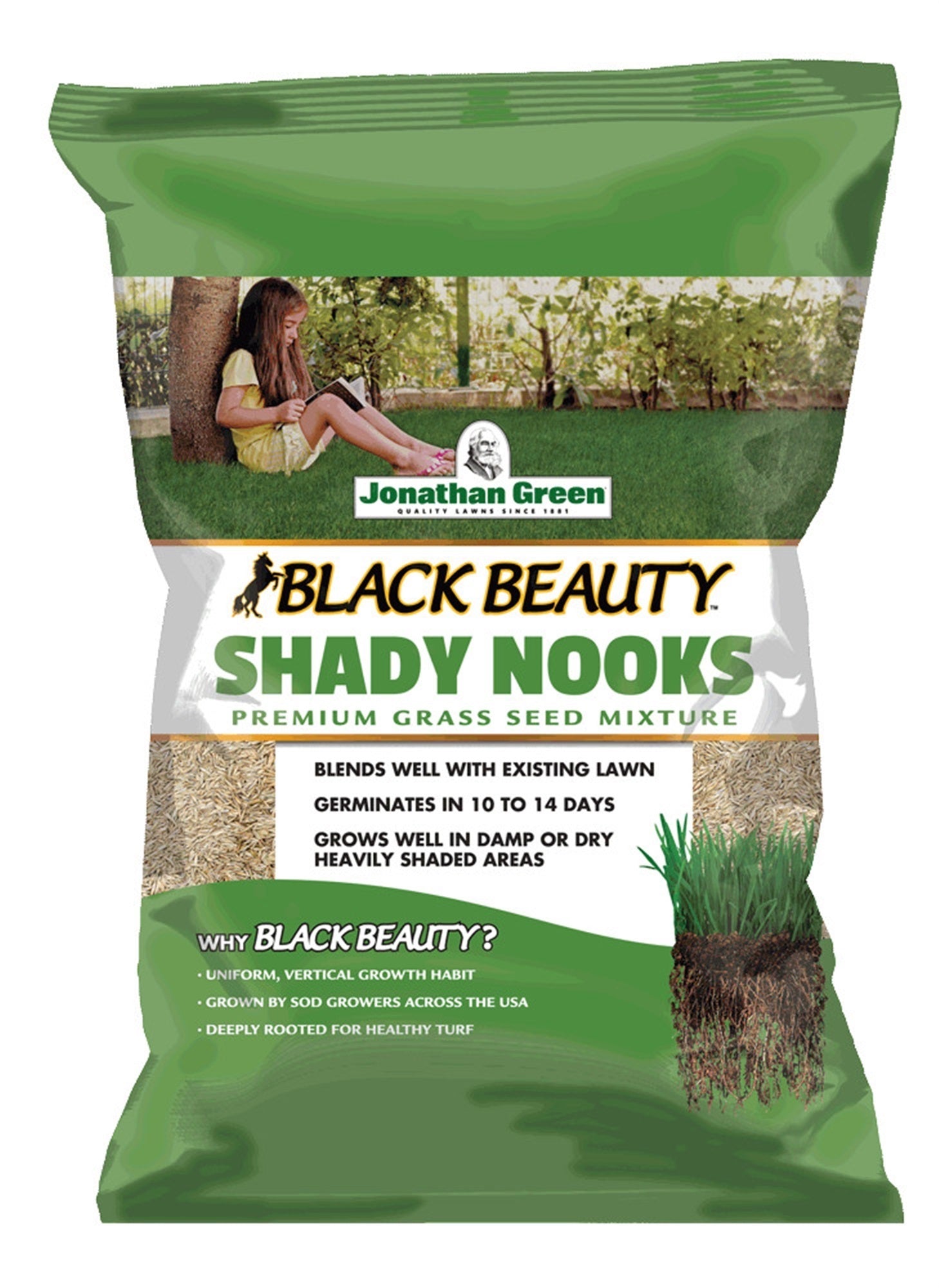 Jonathan Green Black Beauty Shady Nooks Grass Seed