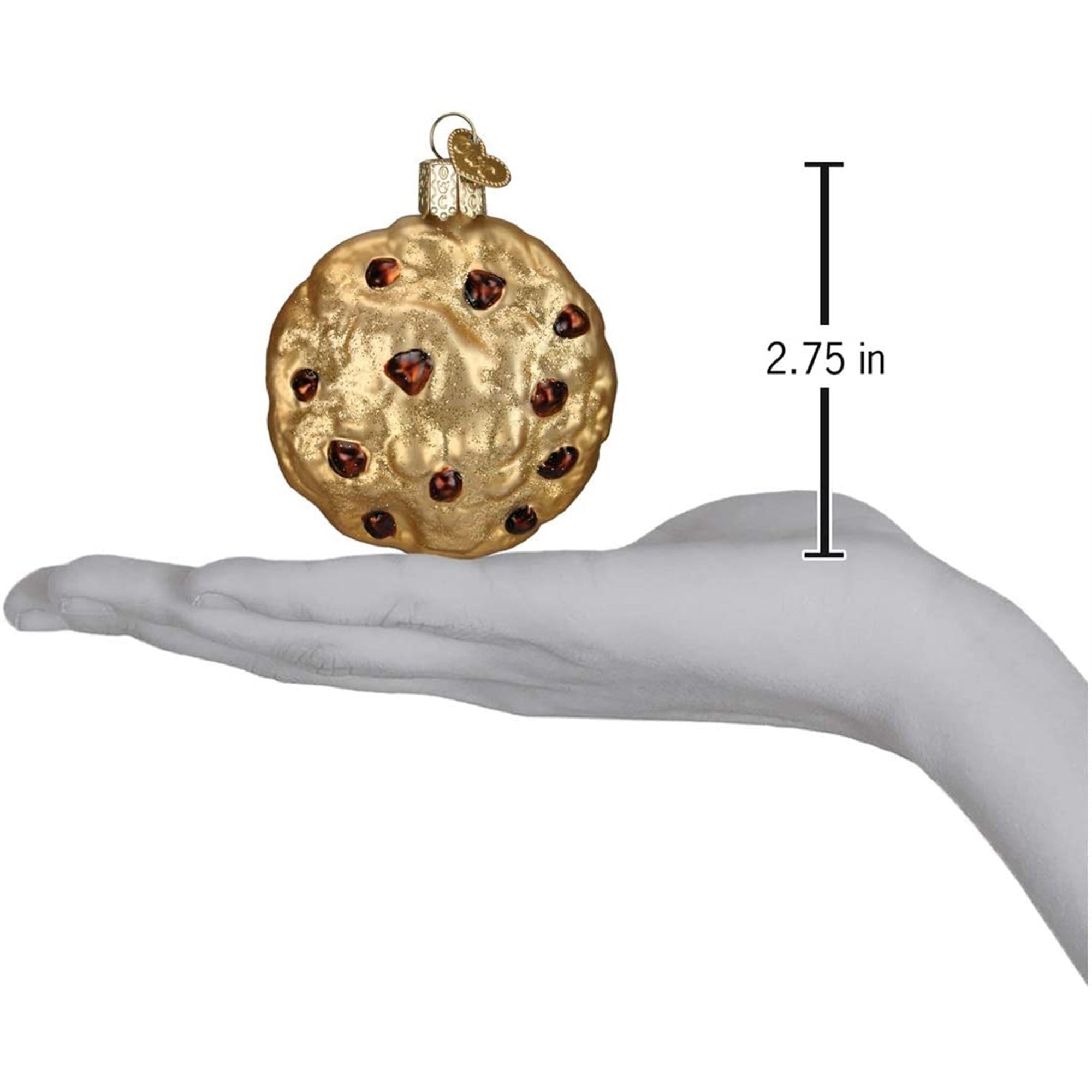 Old World Christmas Blown Glass Ornament for Christmas Tree, Chocolate Chip Cookie