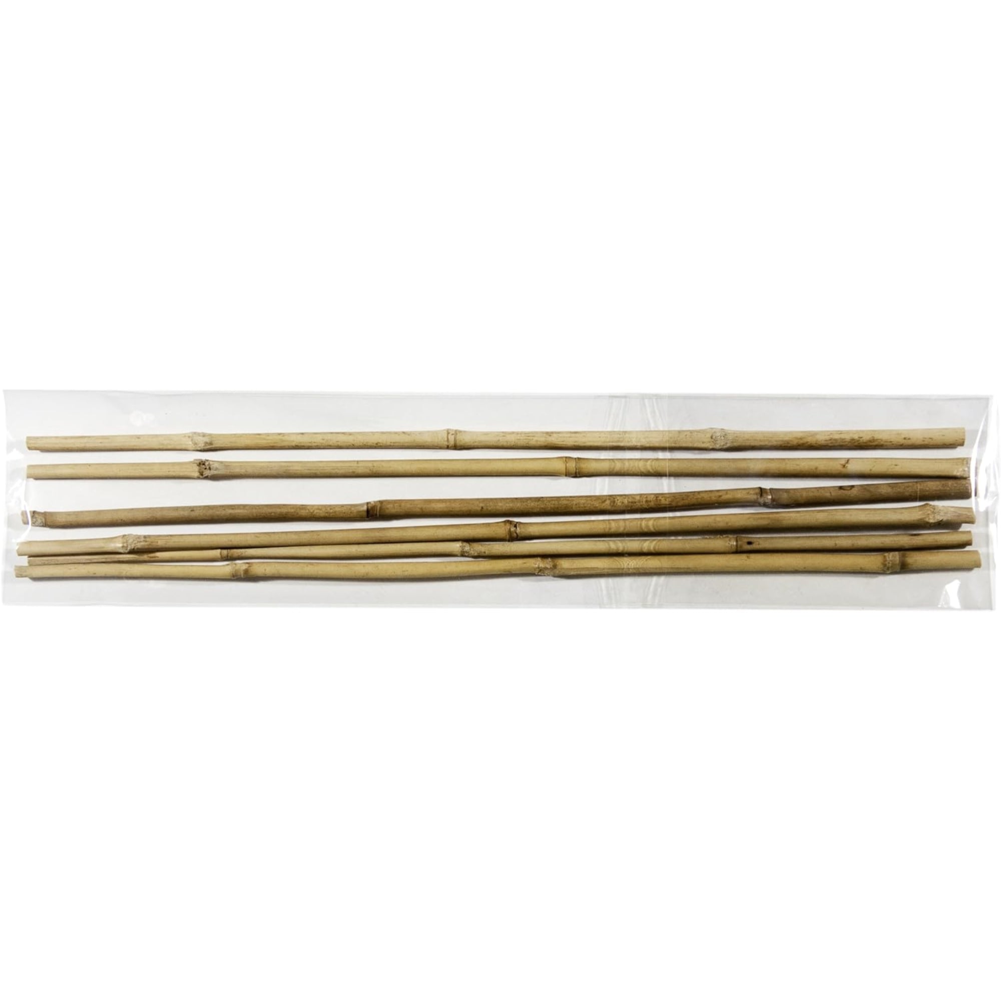 SuperMoss Indoor Outdoor Plant Stake Bamboo Sticks, Natural, 18" (Pack of 6)