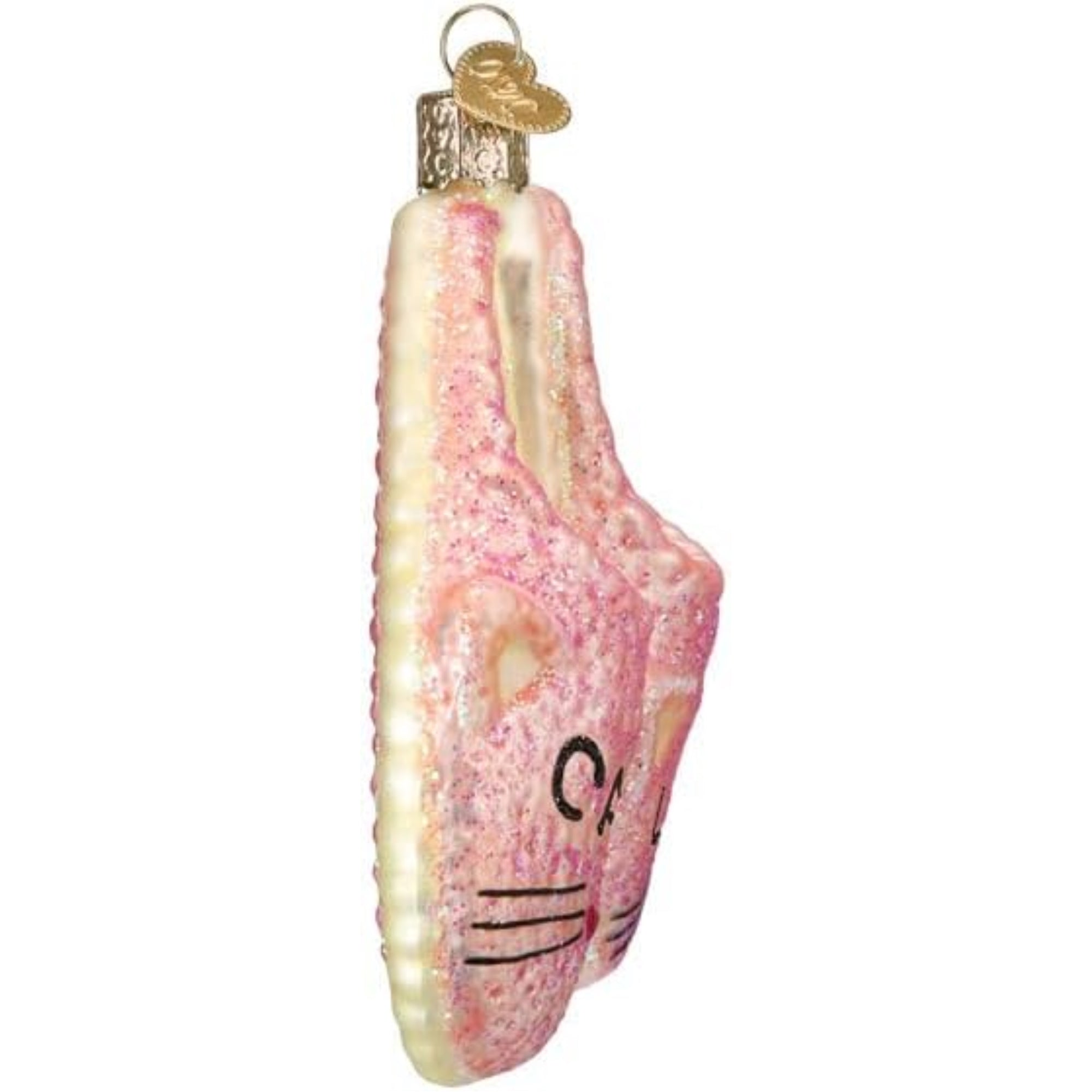 Old World Christmas Blown Glass Ornament for Christmas Tree, Cat Lady Slippers (with OWC Gift Box)