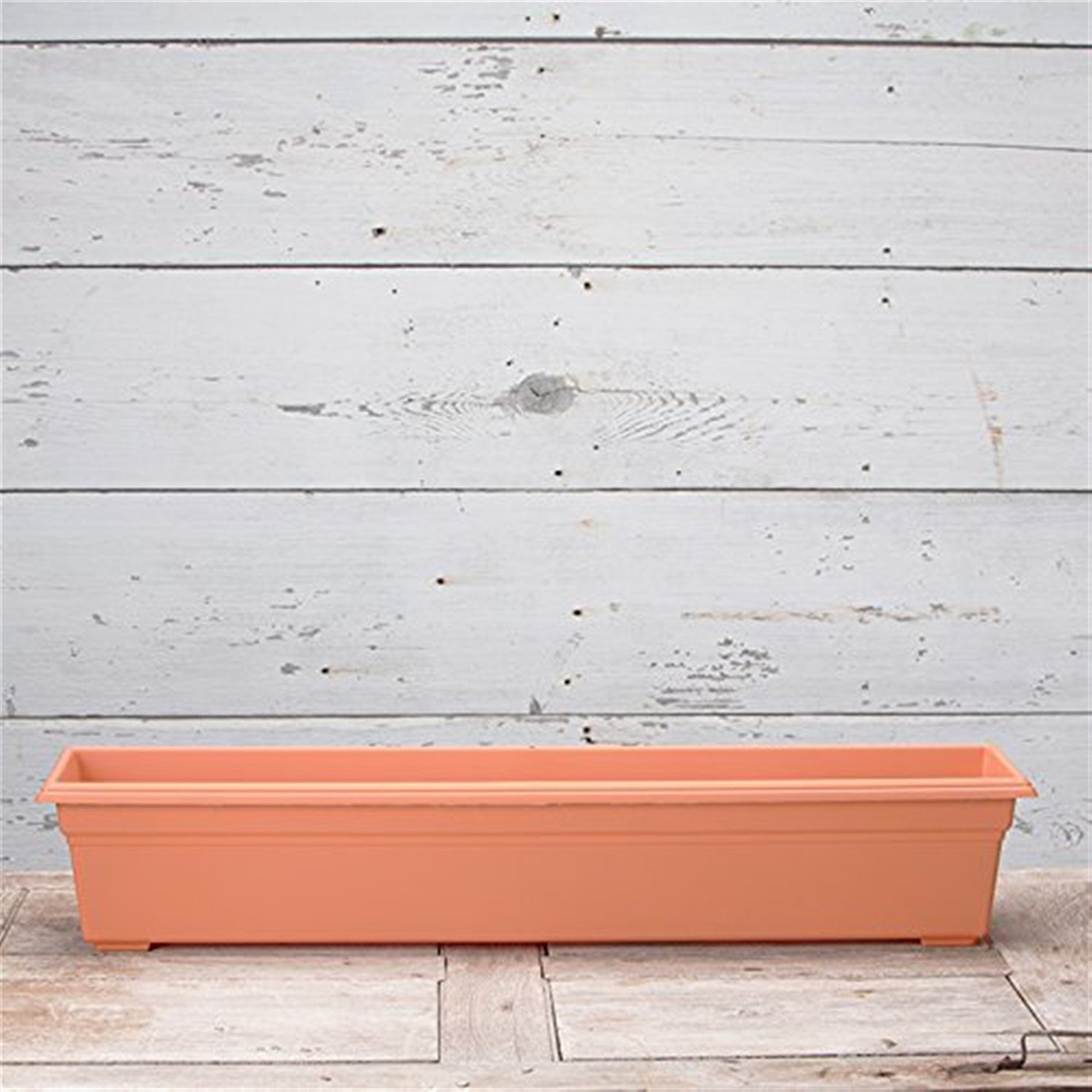 Novelty Plastic Countryside Flower Box Planter, Terracotta 36"