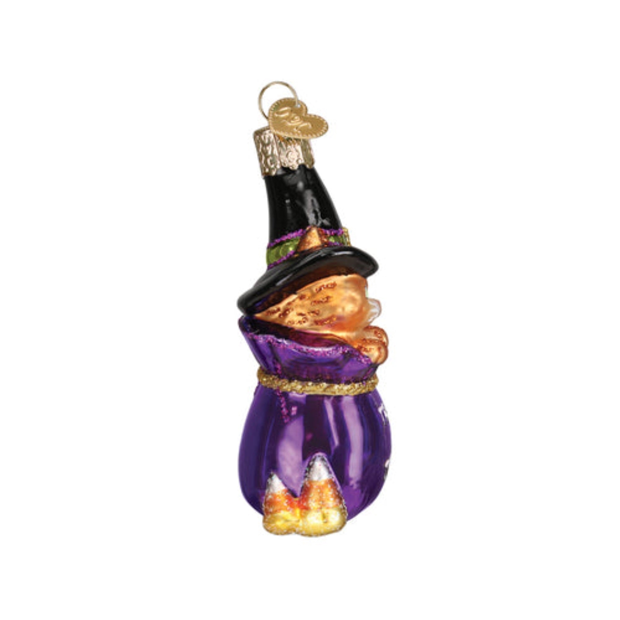 Old World Christmas Trick-Or-Treat Kitty Blown Glass Holiday Ornament For Tree