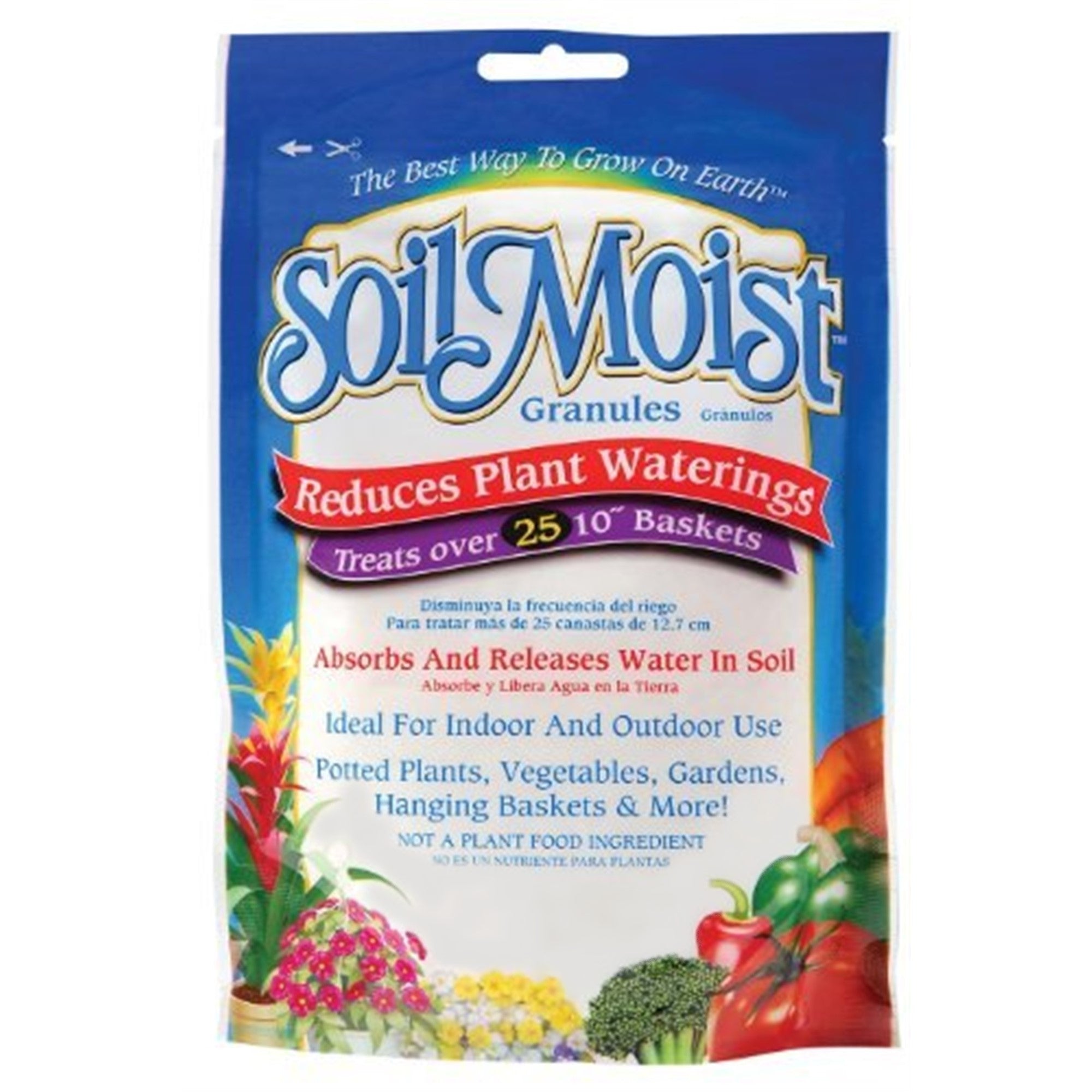 Soil Moist Granules, Absorbs and Releases Water in Soil