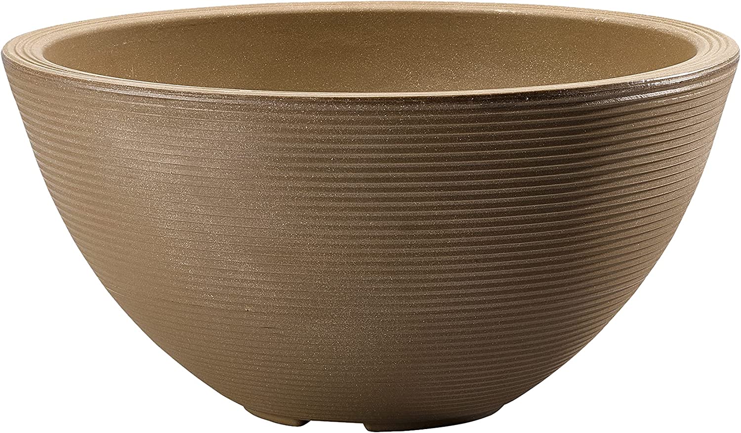 Crescent Garden Delano Planter, Double-Walled Plant Bowl Pot