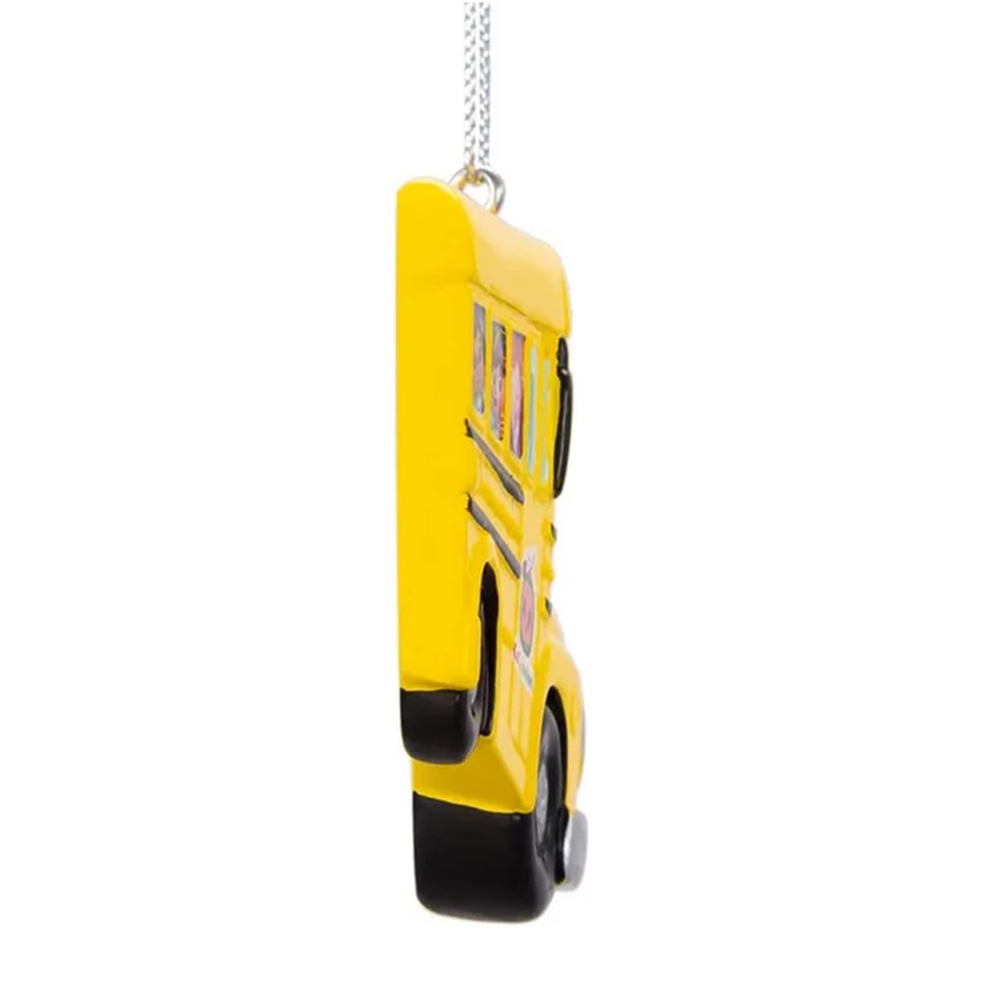 Kurt Adler Resin Personalizable Ornament, Cocomelon Yellow School Bus