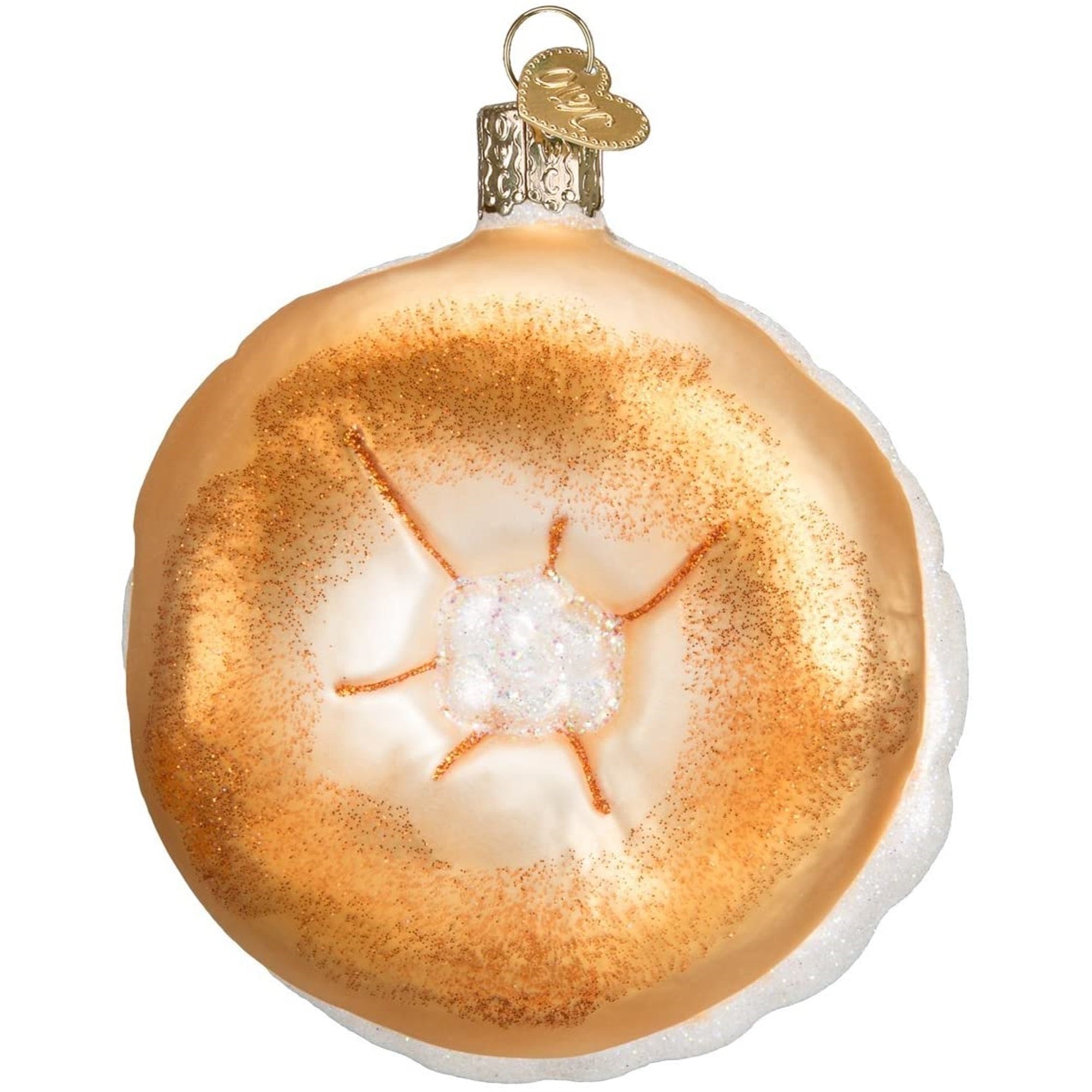 Old World Christmas Blown Glass Ornament for Christmas Tree, Bagel