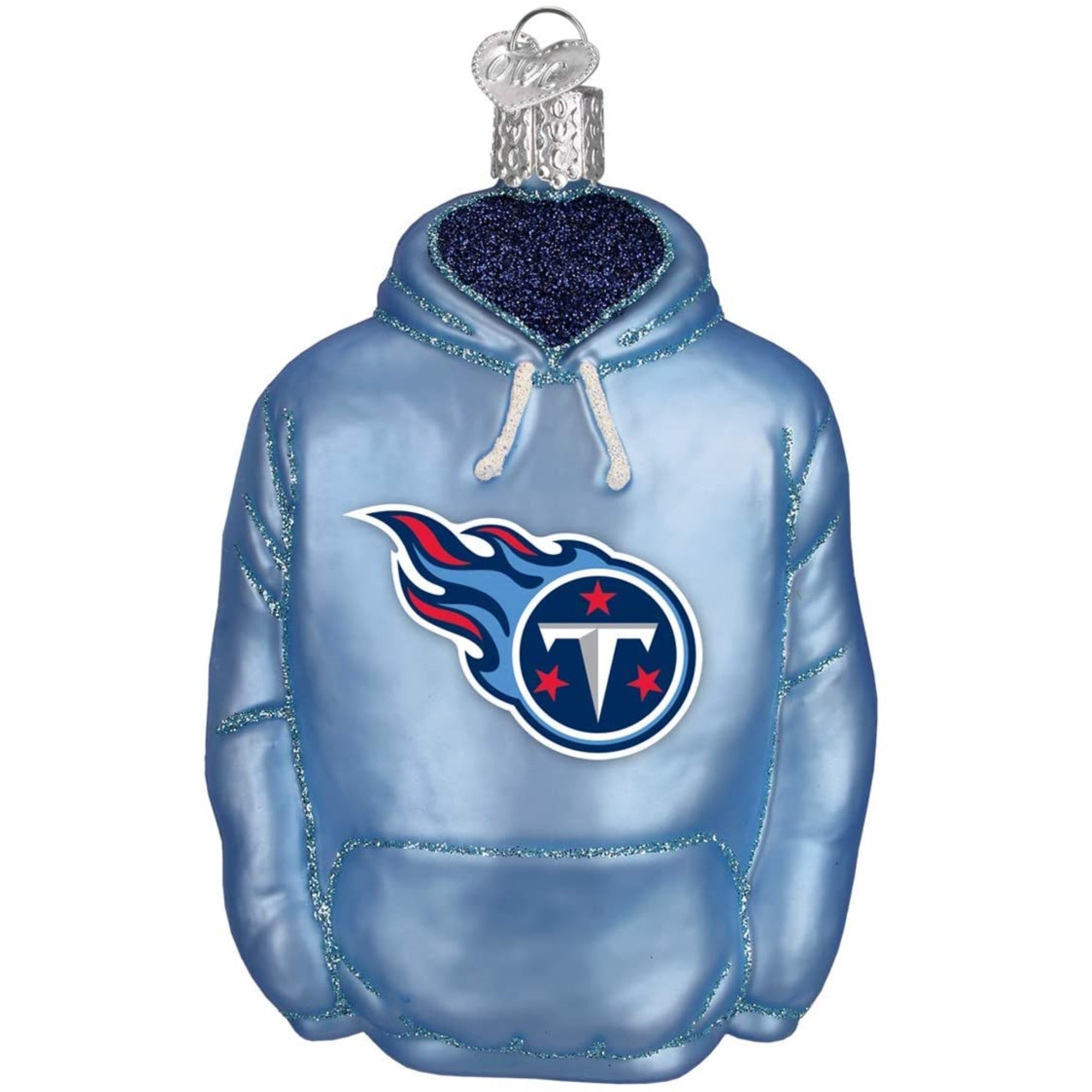 Old World Christmas Tennessee Titans Hoodie Ornament For Christmas Tree