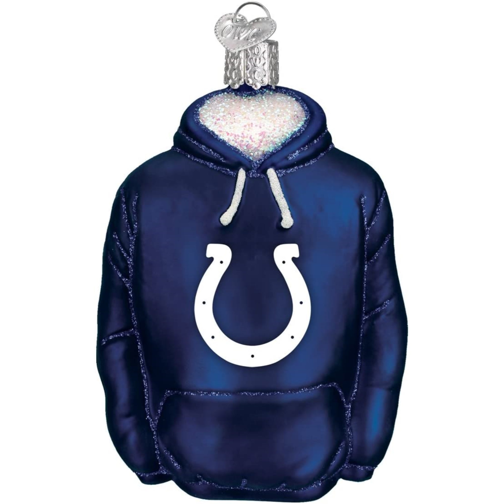 Old World Christmas Blown Glass Ornament for Christmas Tree, Indianapolis Colts Hoodie