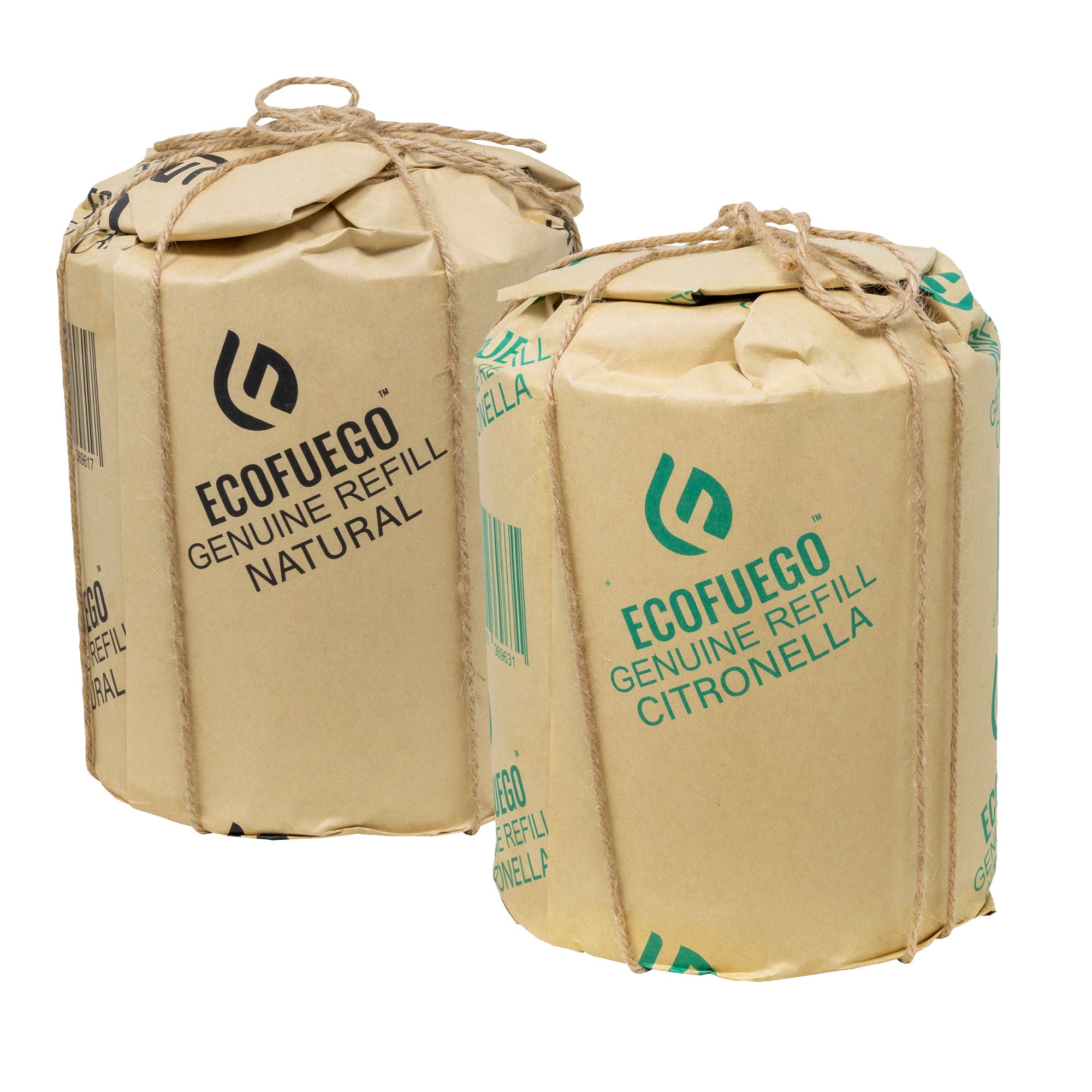 Eco Fuego Fuel Refills for Eco Fuego Fire Pits, 2 x 8-Hour Biodegradable Vegetable Wax Refills, Sustainable & Clean Burning, Interval Use (Pack of 2)