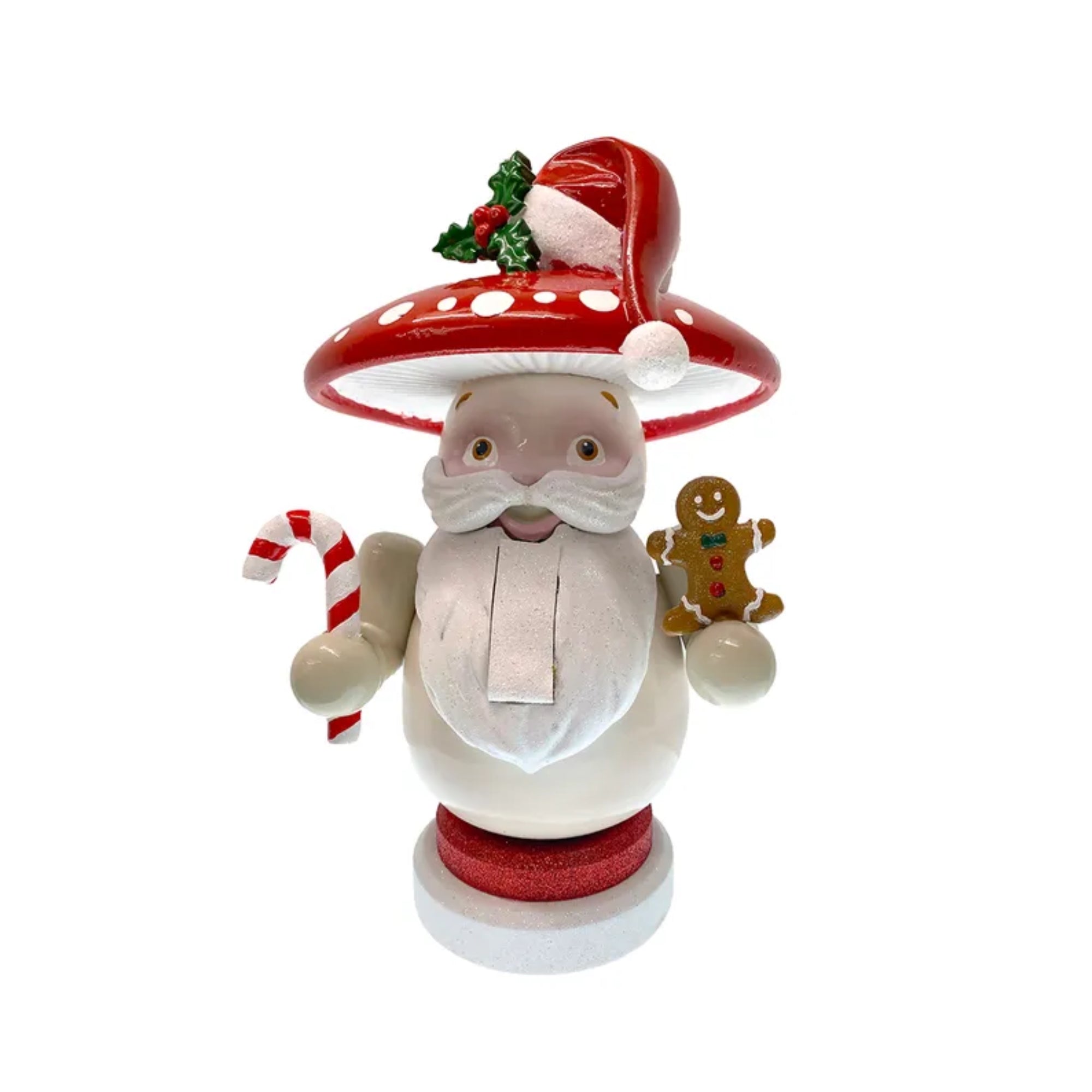 Kurt Adler Wooden Nutcracker, Merry Little Mushroom, 12in