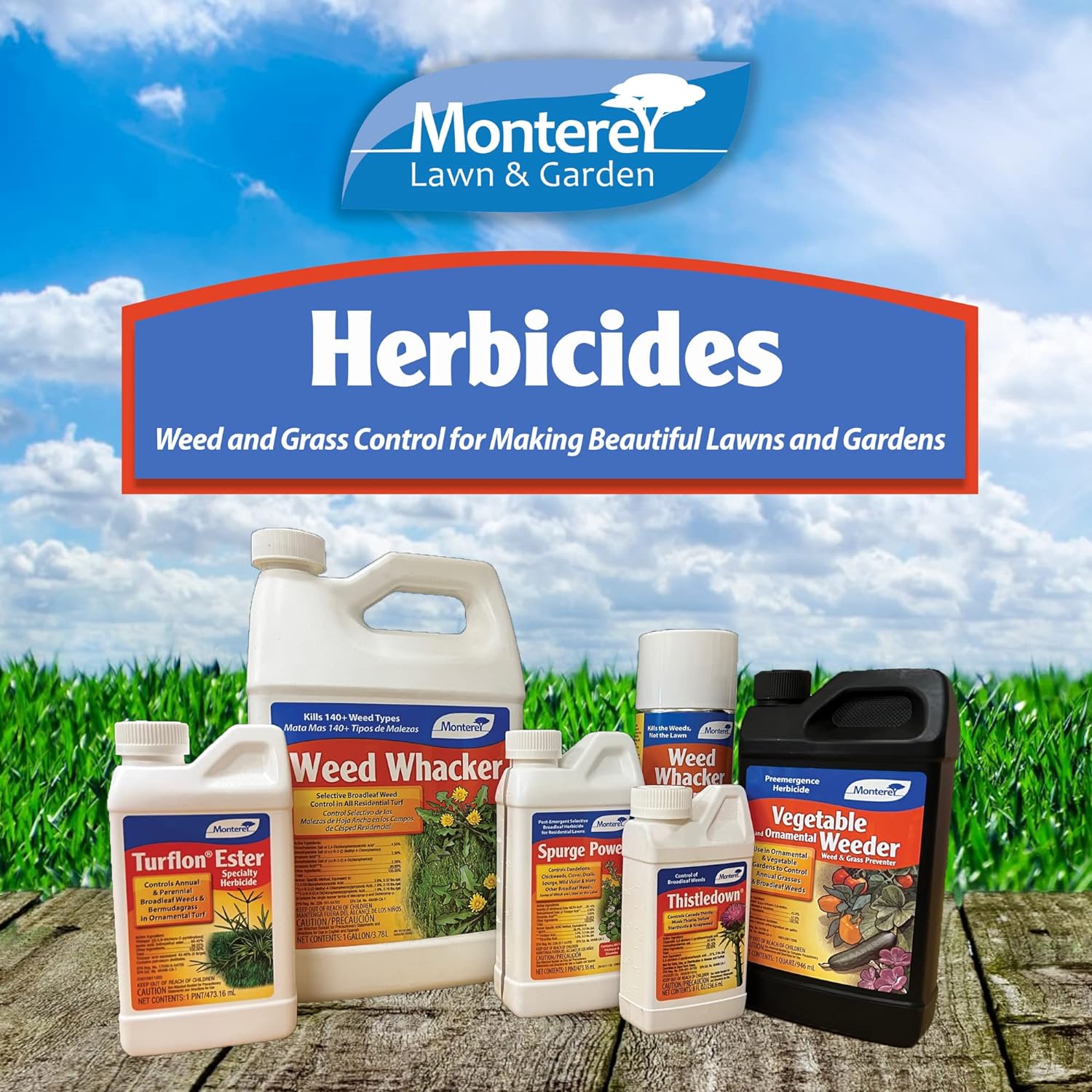 Monterey Getter, Post Emergence Herbicide for Grass Weeds, 8 oz