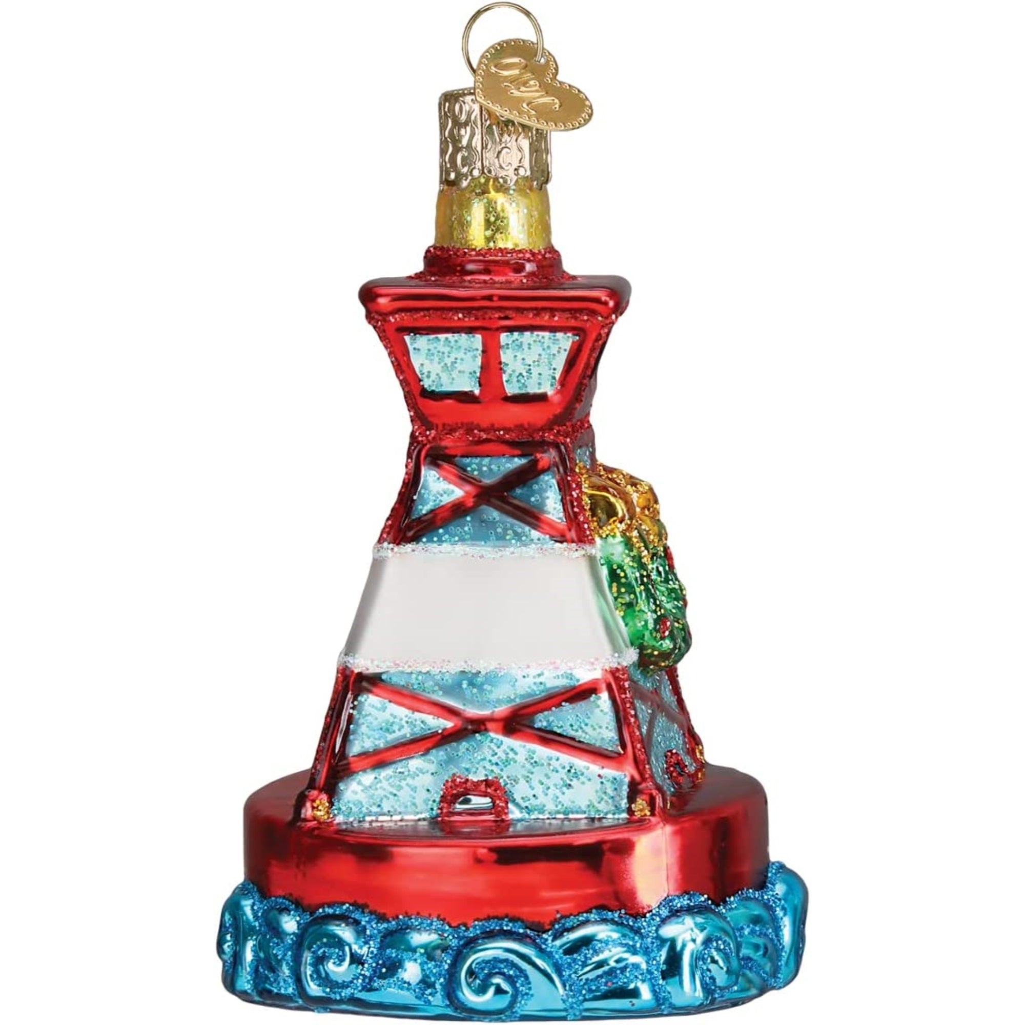 Old World Christmas Blown Glass Ornament for Christmas Tree, Buoy
