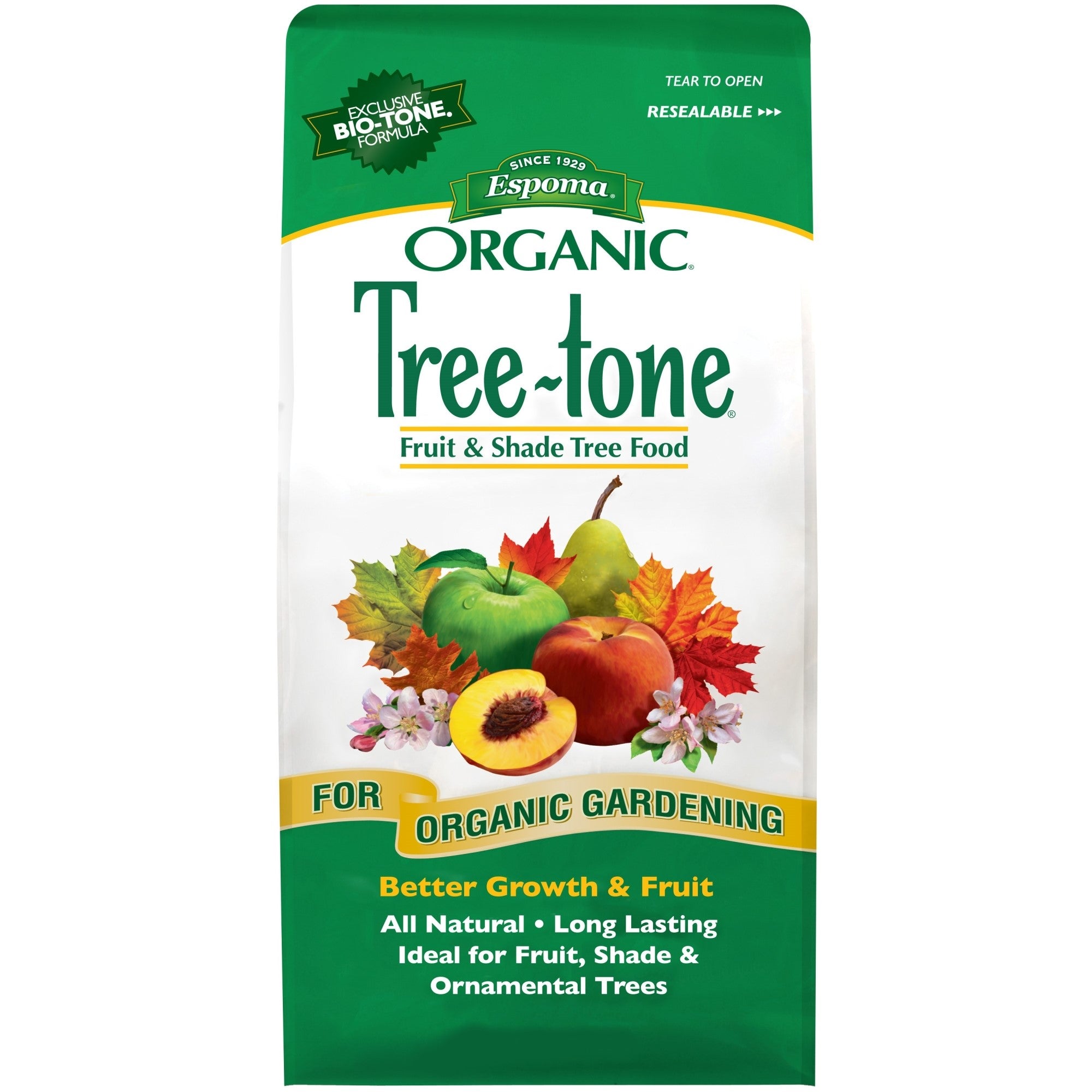 Espoma Organic Tree-tone 6-3-2 Fruit & Shade Tree Food for Organic Gardening, All Natural, Ideal for Fruit, Shade & Ornamental Trees