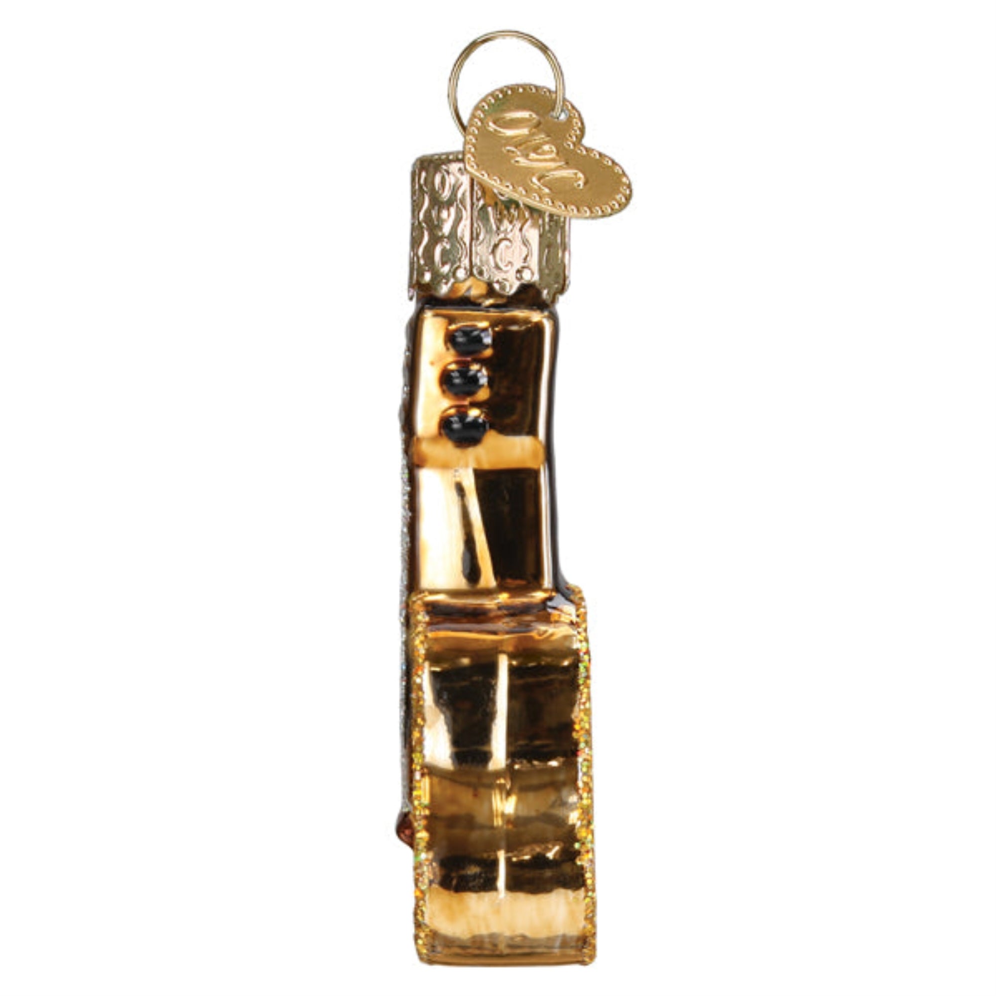 Old World Christmas Blown Glass Ornament for Christmas Tree, Mini Guitar (with OWC Gift Box)