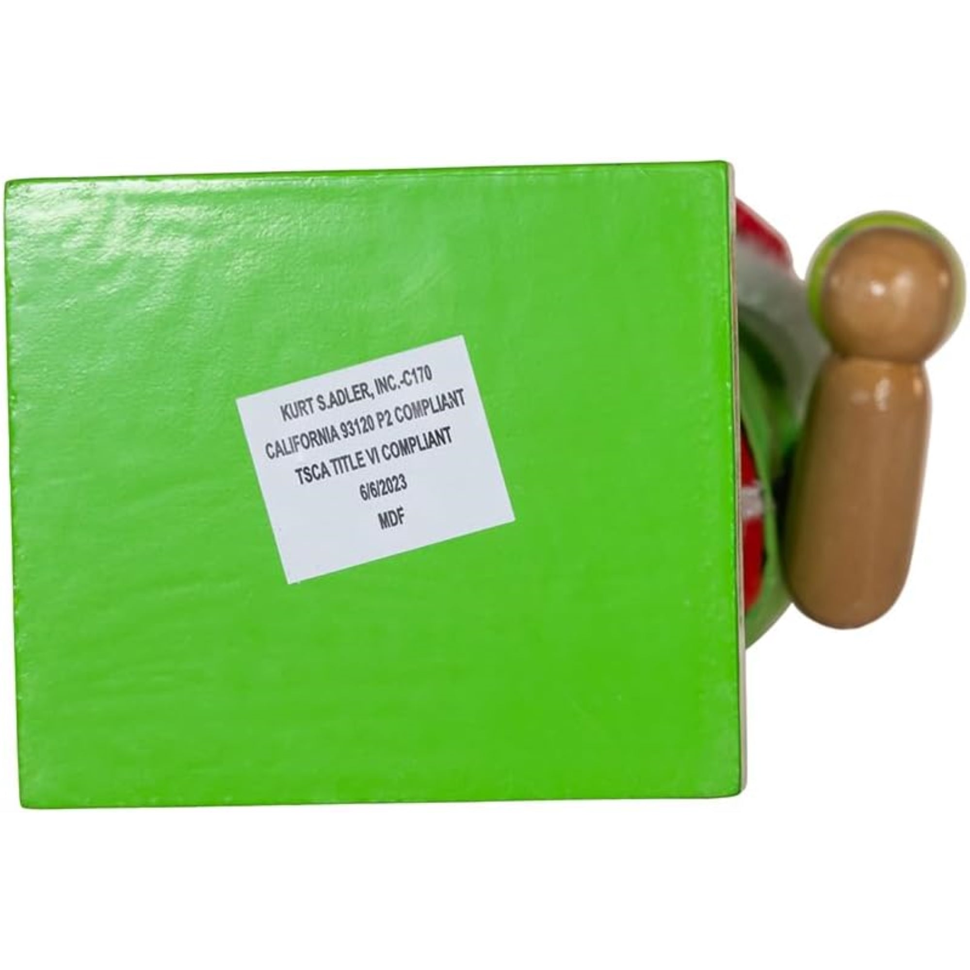 Kurt Adler Wooden Pickleball Christmas Nutcracker, 12in
