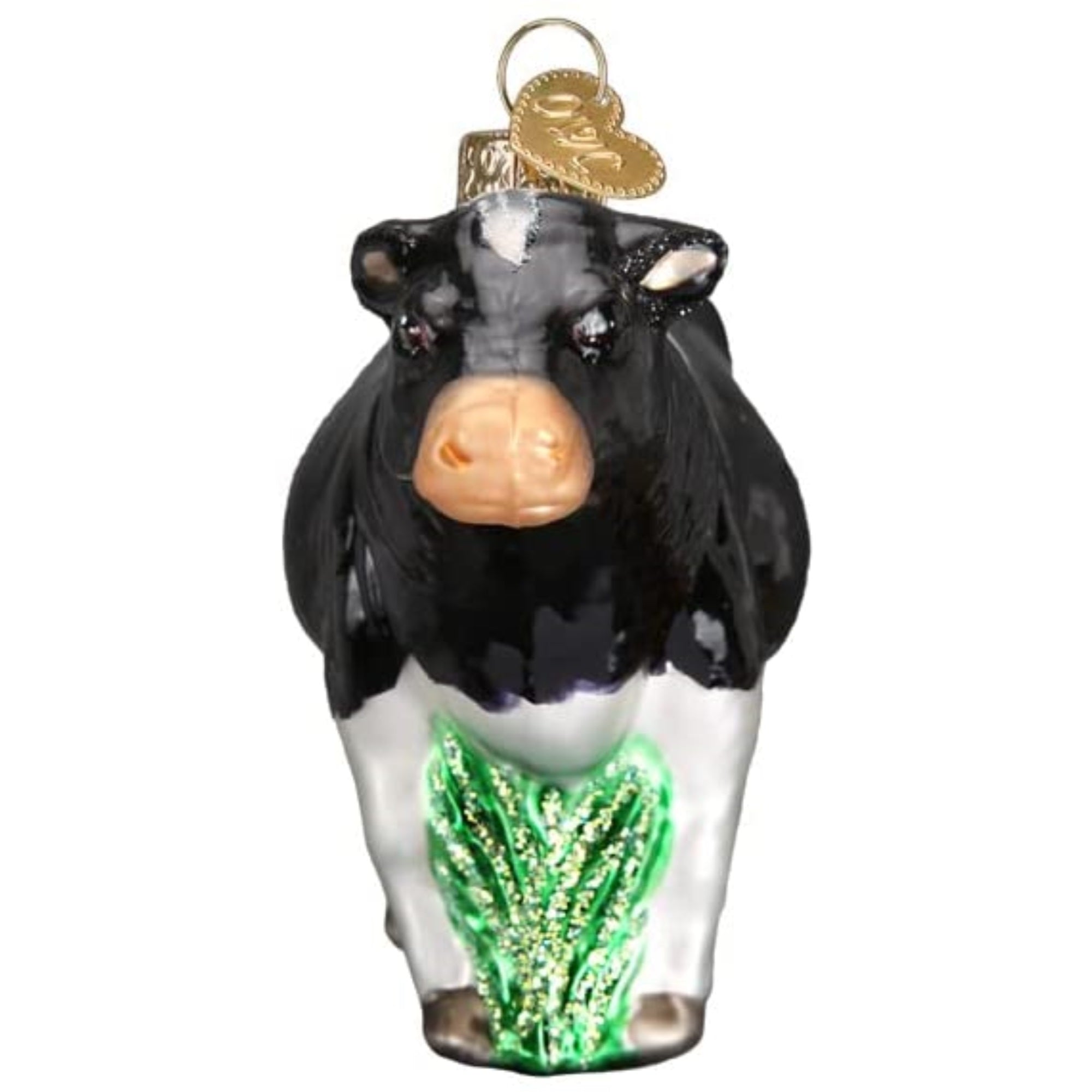 Old World Christmas Blown Glass Ornament for Christmas Tree, Dairy Cow