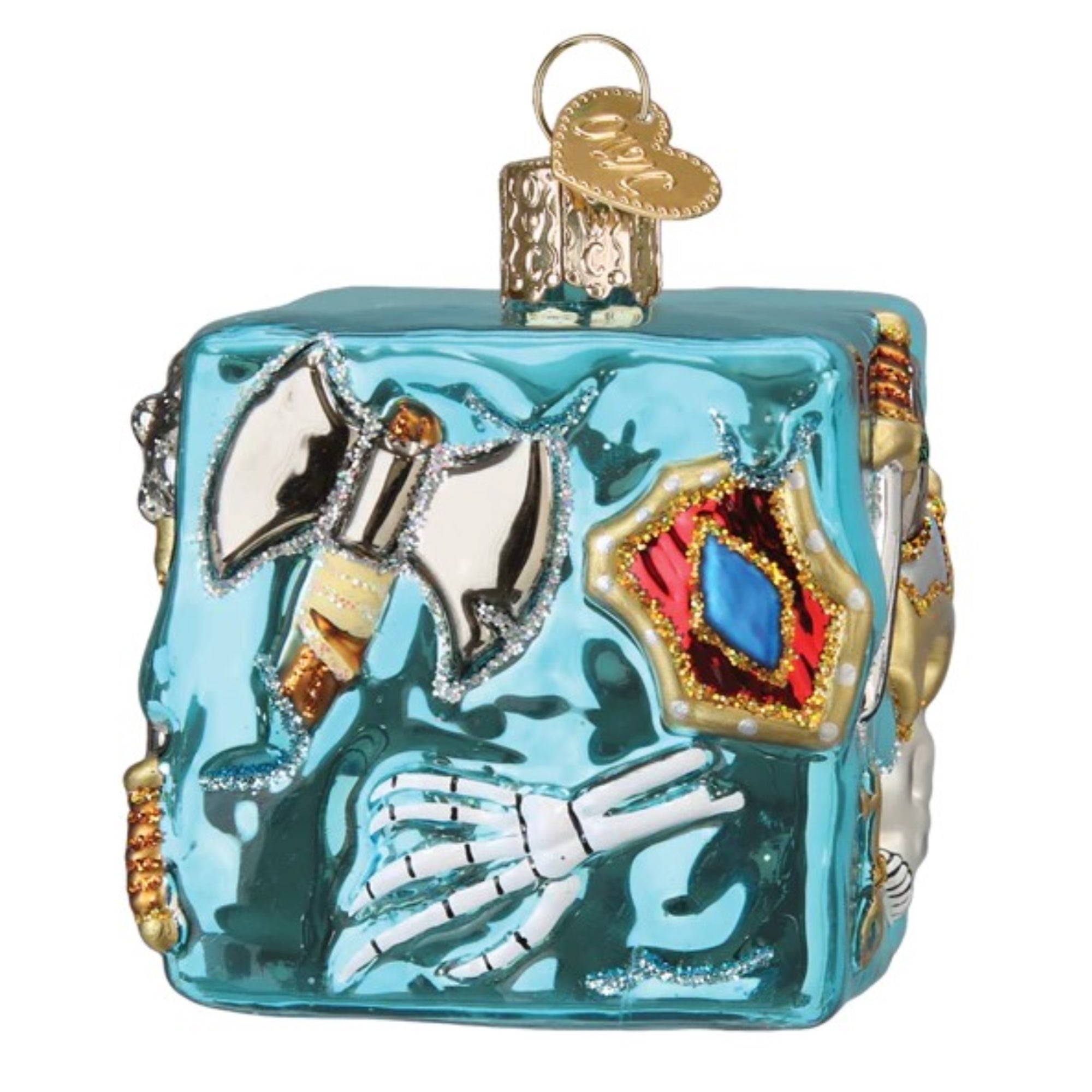 Old World Christmas Blown Glass Ornament for Christmas Tree, D & D Gelatinous Cube (with OWC Gift Box)