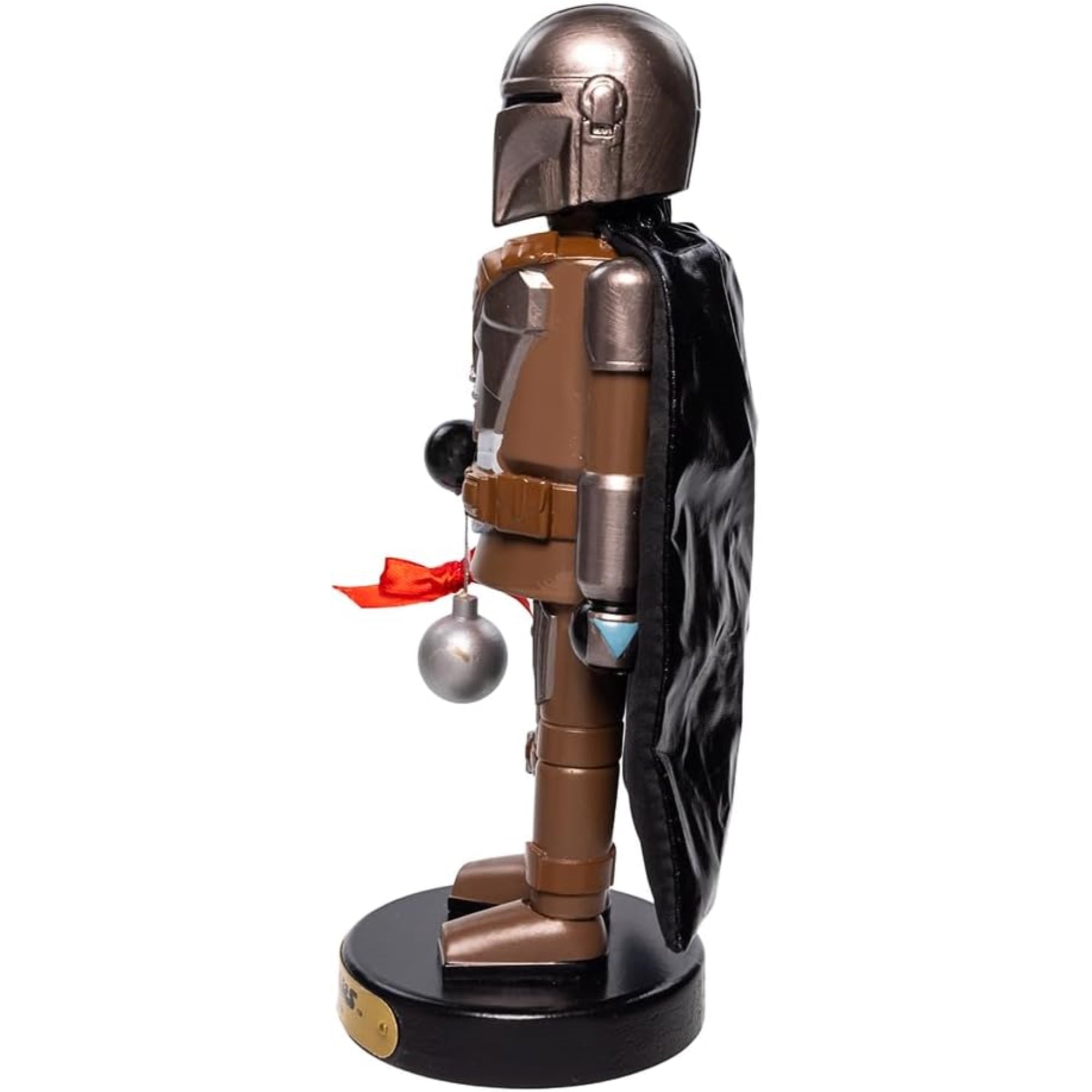 Kurt Adler Star Wars Resin Mandalorian Nutcracker Standing Christmas Decoration, 10"