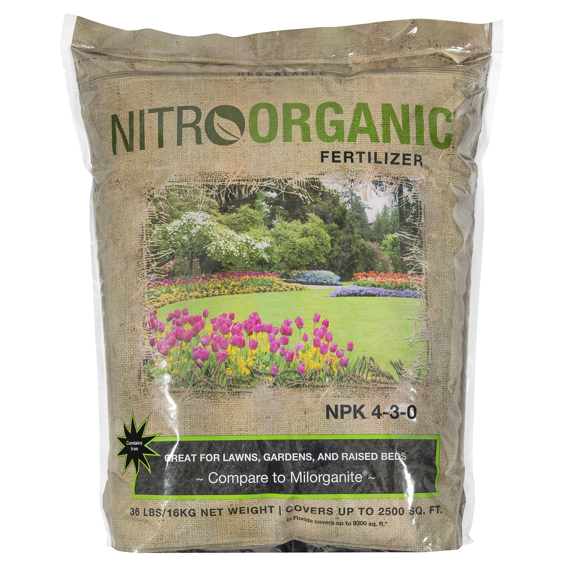 NitroOrganic Natural Plant Food Fertilizer for Lawns, Gardening and Raised Beds