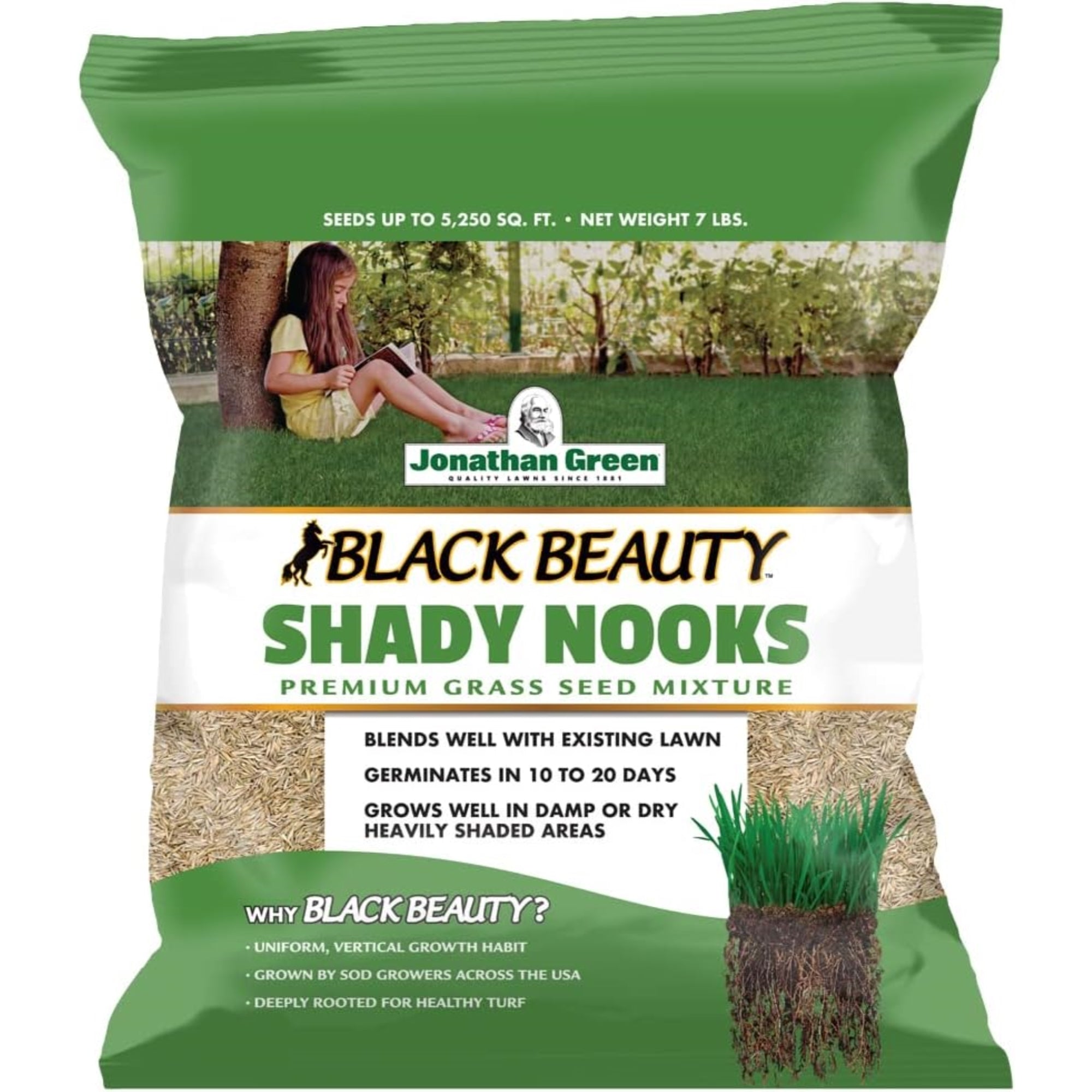 Jonathan Green Black Beauty Shady Nooks Grass Seed