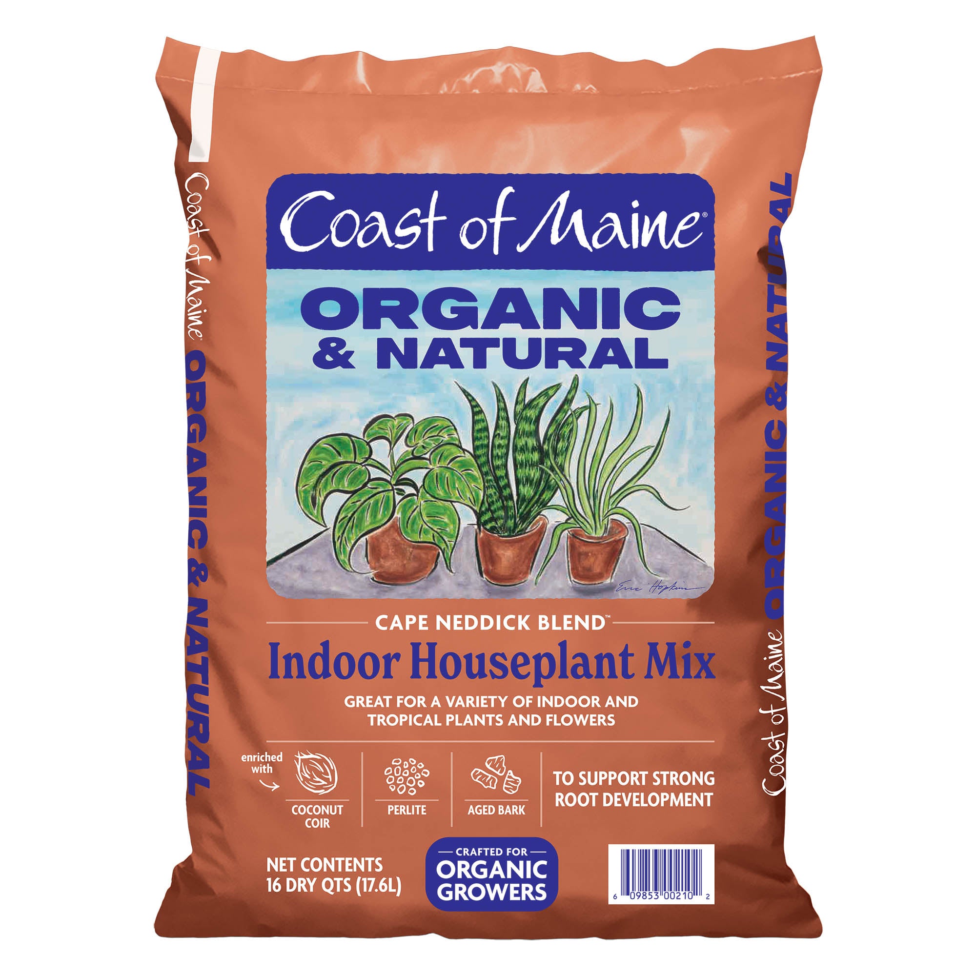 Coast of Maine Organic and Natural Cape Neddick Blend Indoor Houseplant Potting Mix