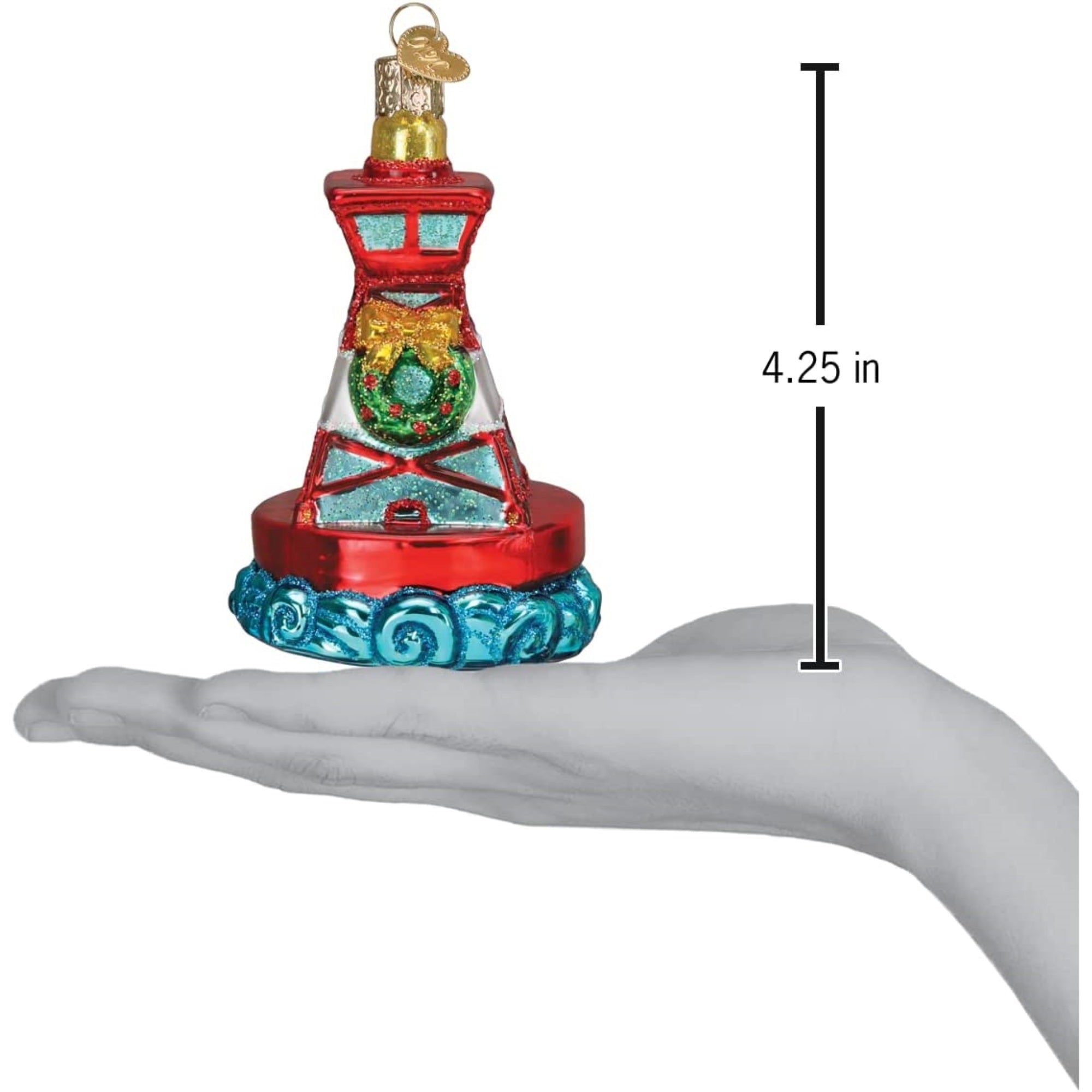 Old World Christmas Blown Glass Ornament for Christmas Tree, Buoy