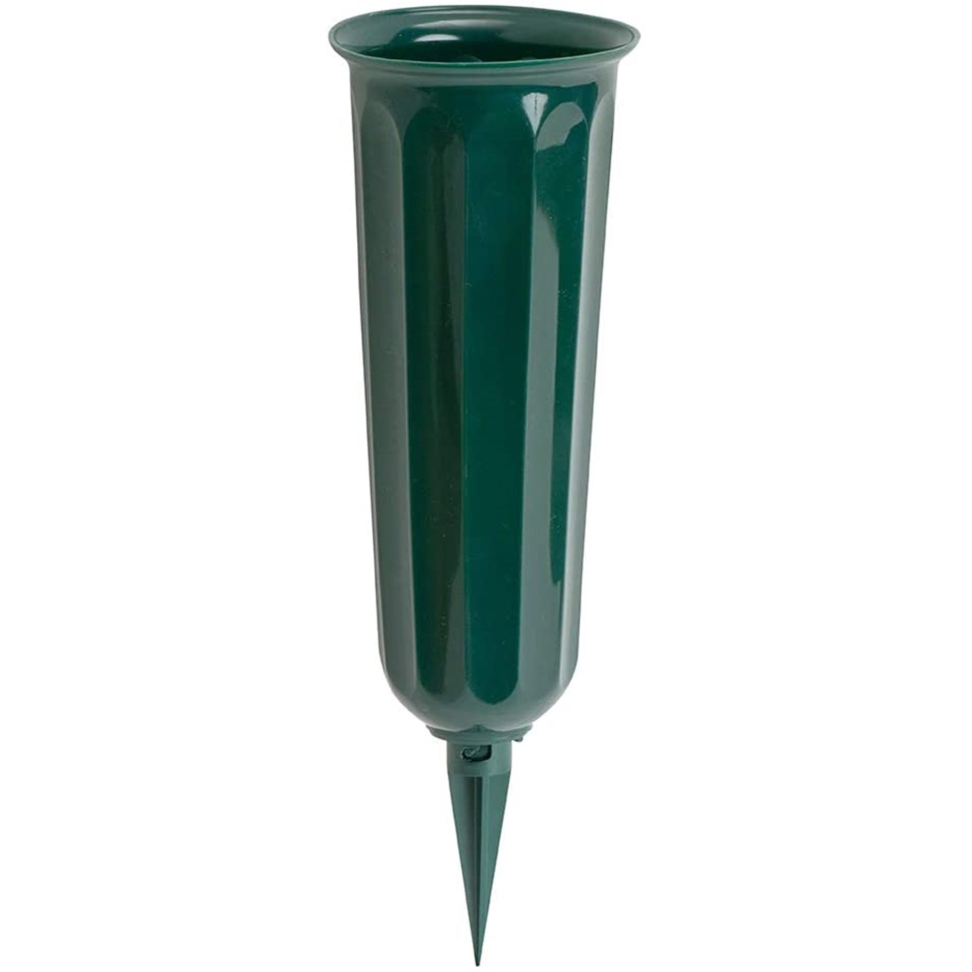 Novelty Plastic Round Bottom Memorial Vase, 9.75" H (Pack of 1)