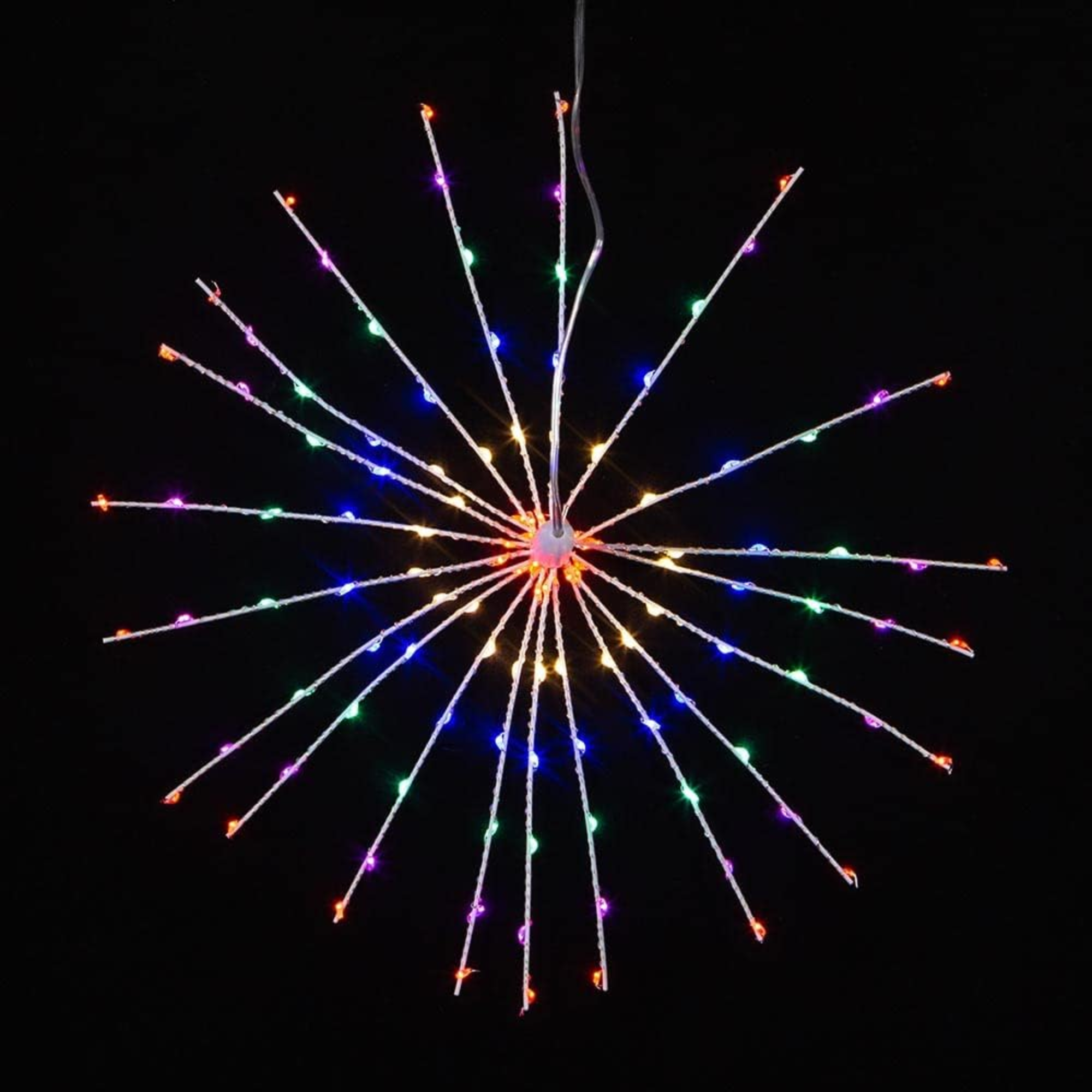 Kurt Adler Pre-Lit 3D Fairy Starburst Light, Multicolor, 12in