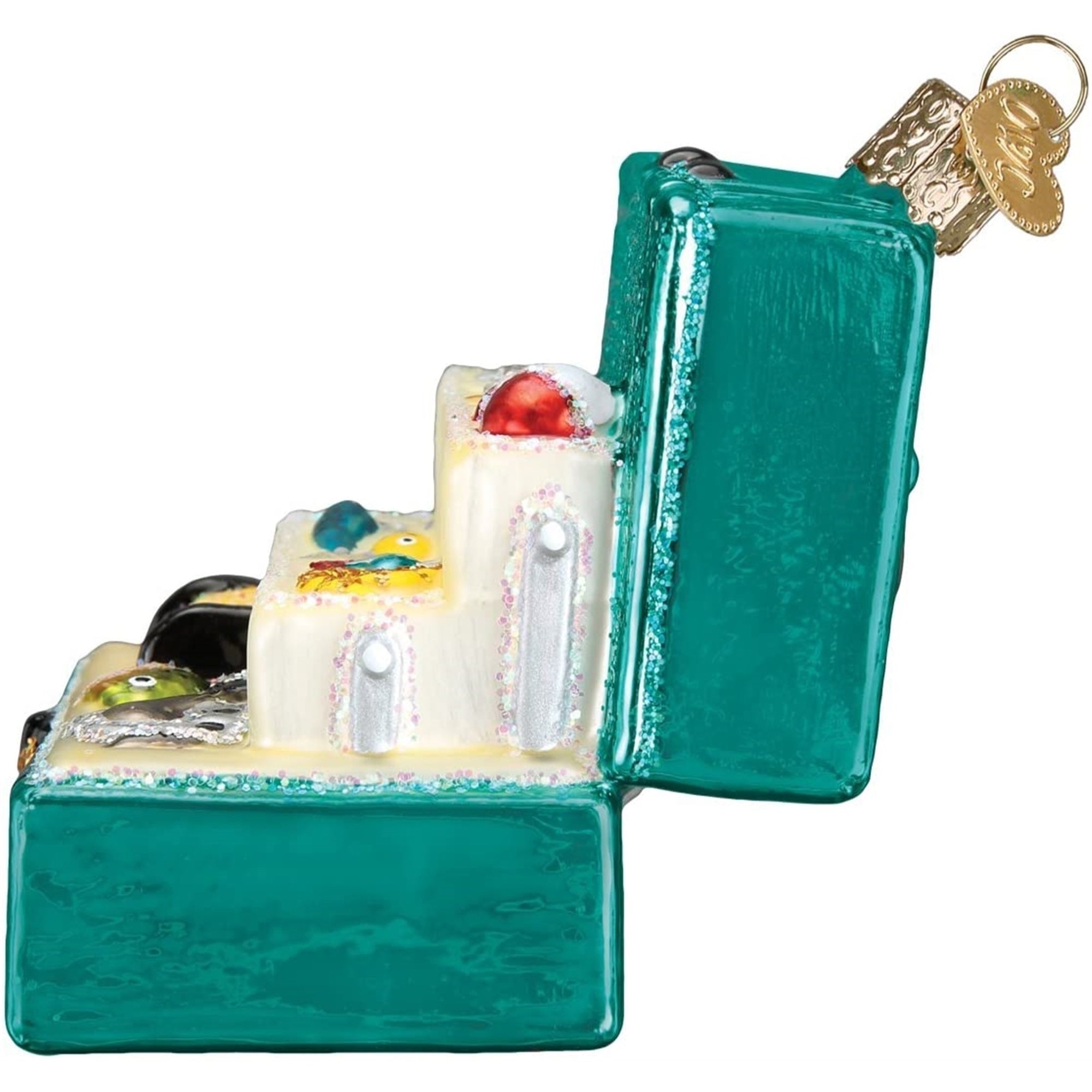 Old World Christmas Blown Glass Ornament for Christmas Tree, Tackle Box