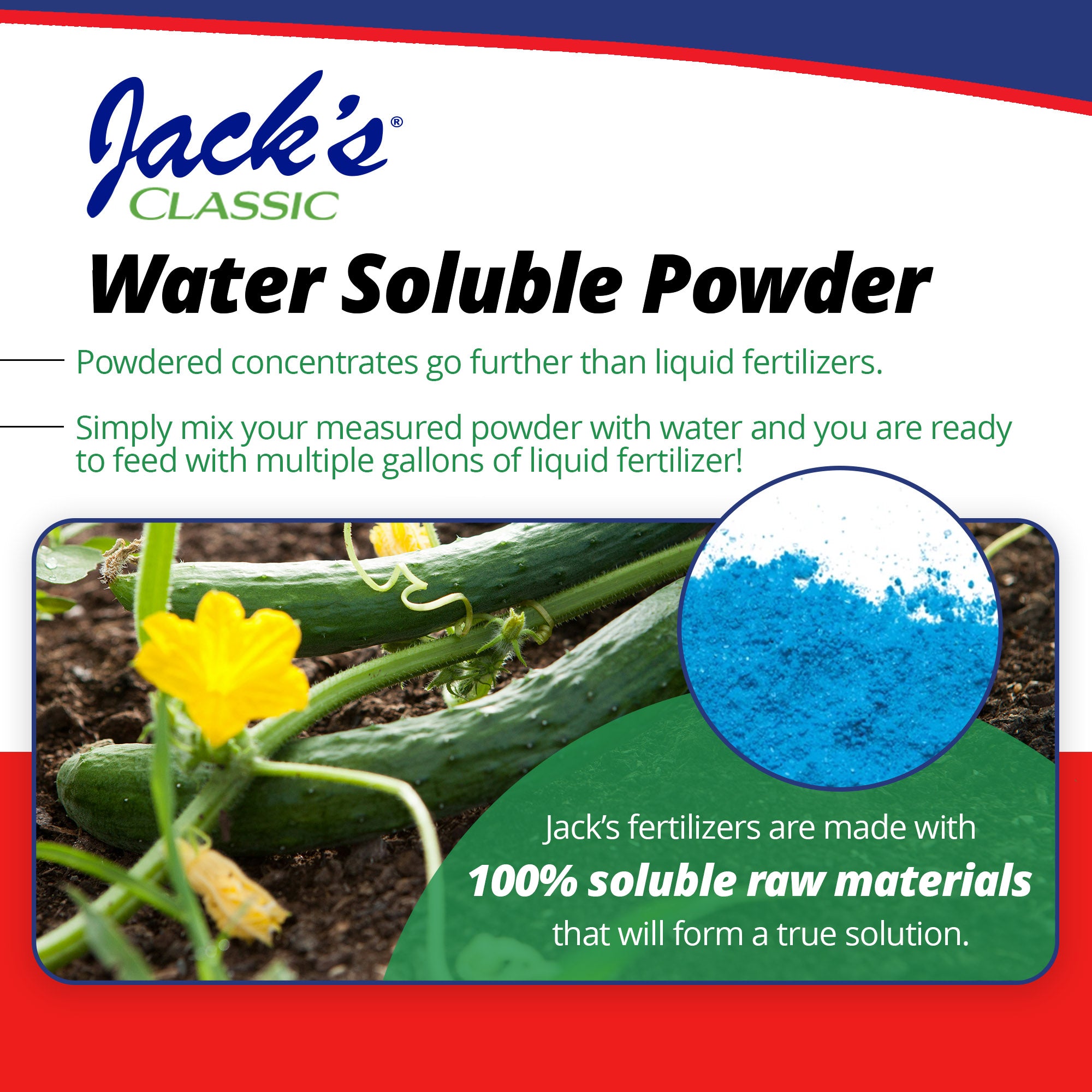 Jack's Classic 12-15-30 Veggie FeED Water-Soluble Fertilizer with Micronutrients for Plant Growth and Abundant Fruit Set in Blooming Vegetable Plants, 1.5lbs