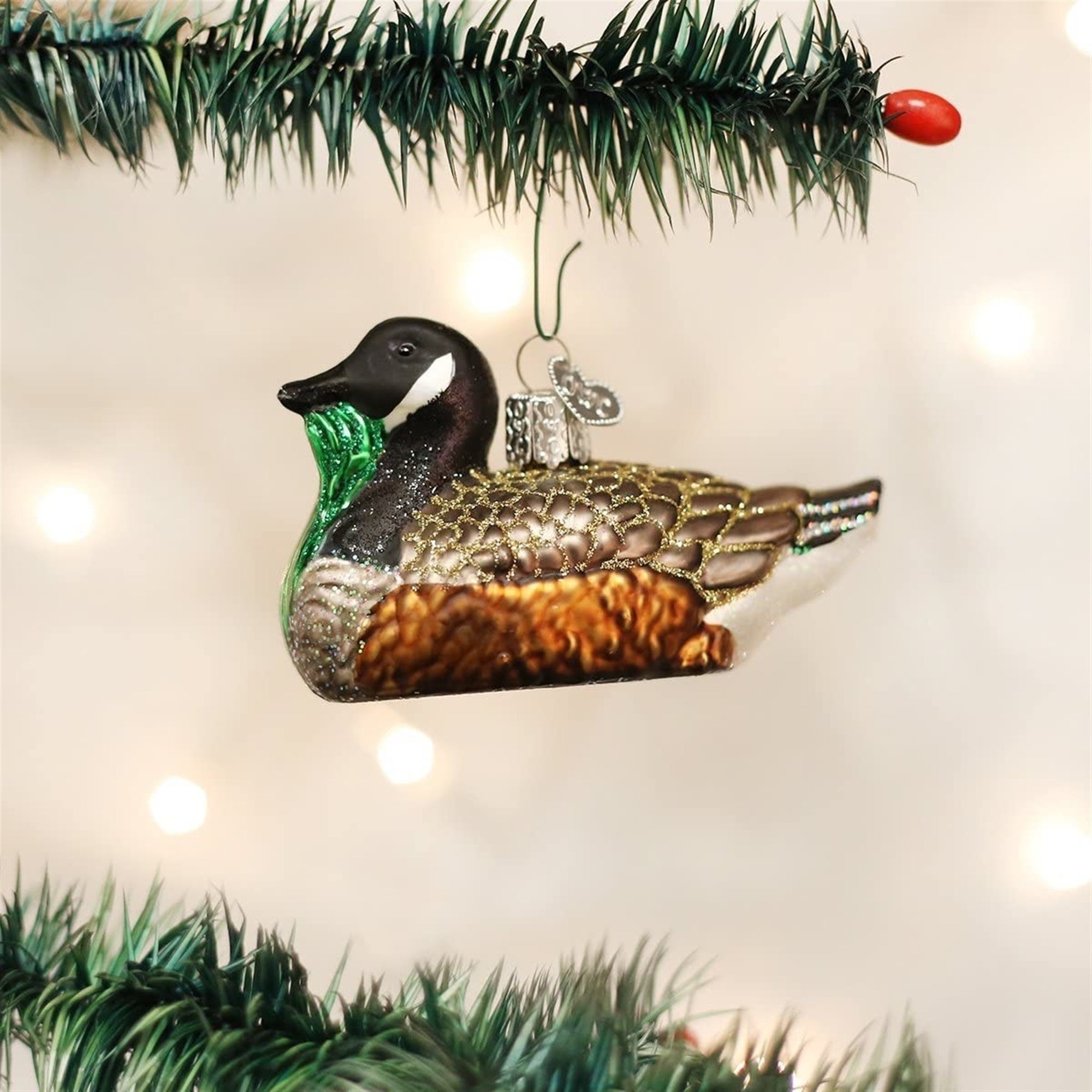 Old World Christmas Blown Glass Ornament for Christmas Tree, Canada Goose