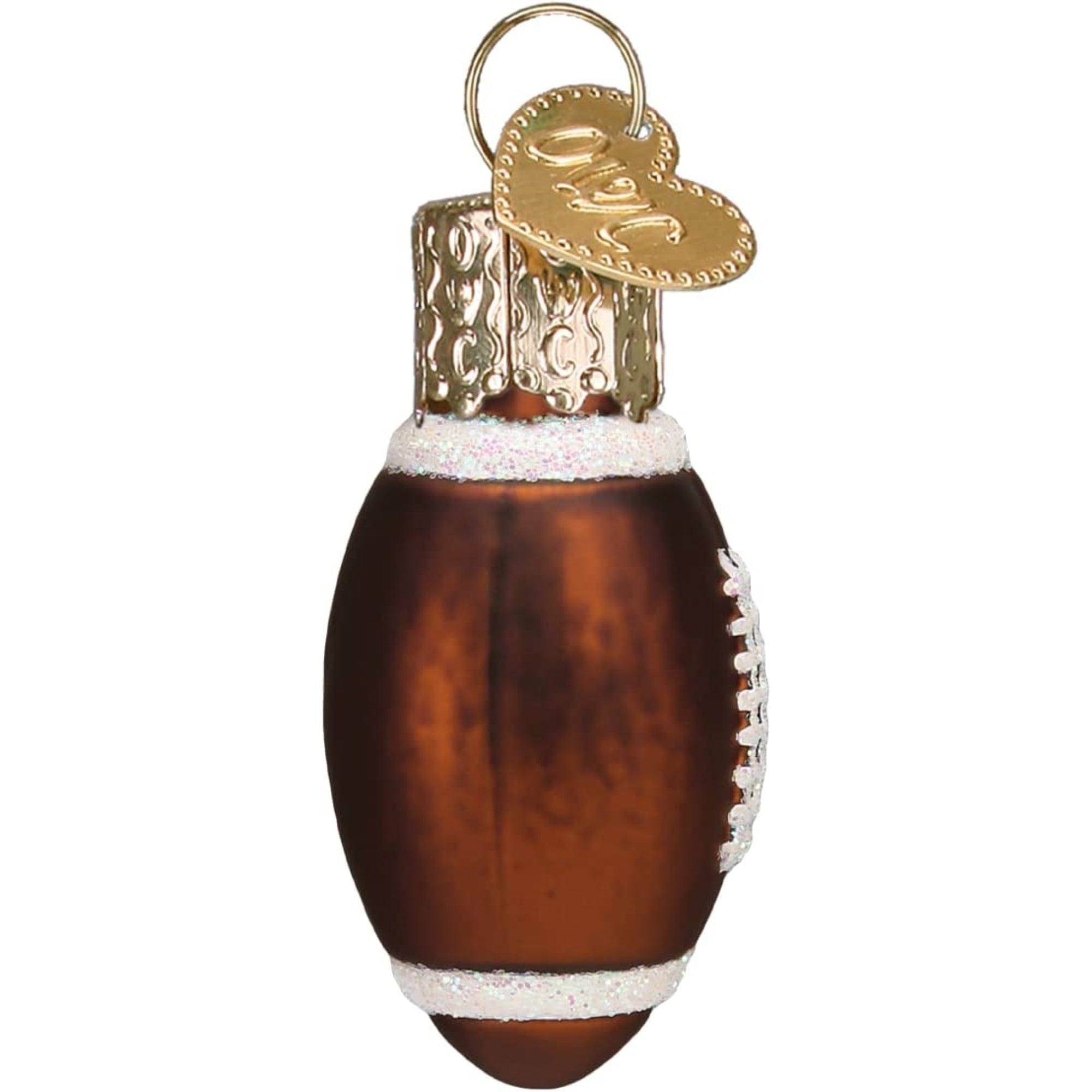 Old World Christmas Blown Glass Mini Ornament for Christmas Tree, Football
