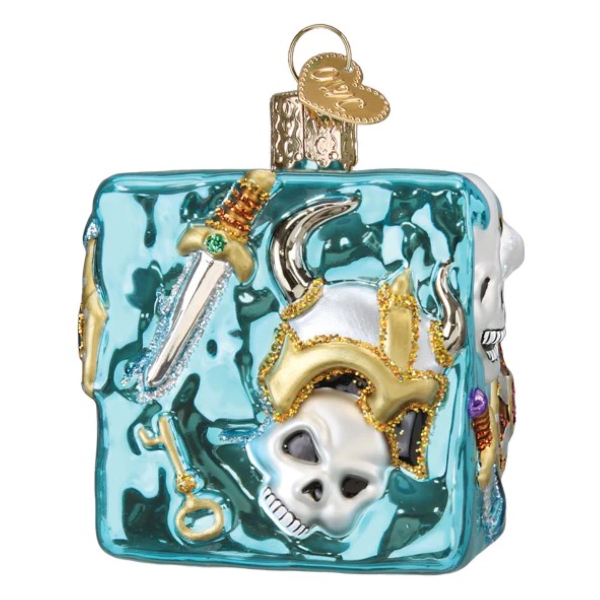Old World Christmas Blown Glass Ornament for Christmas Tree, D & D Gelatinous Cube (with OWC Gift Box)