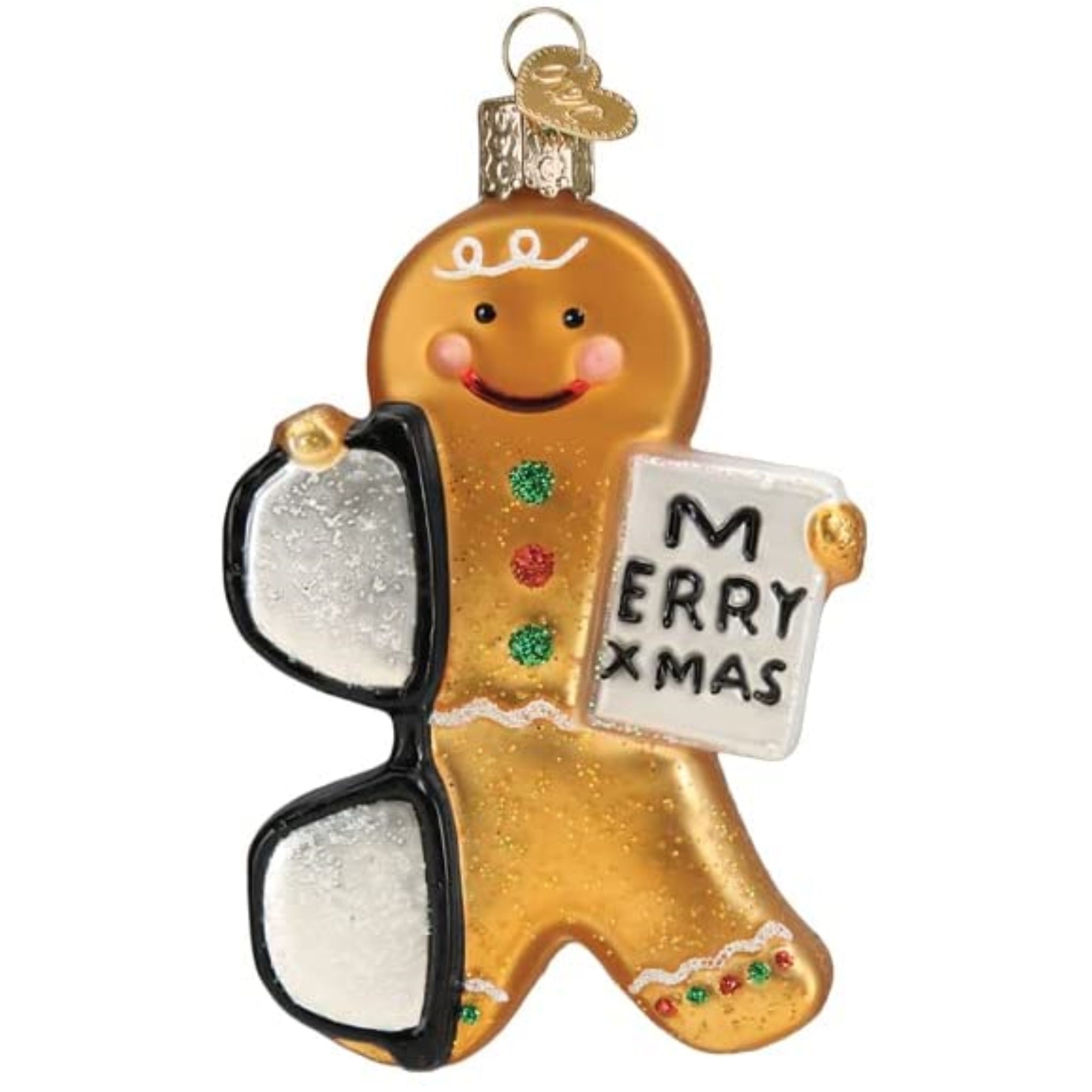 Old World Christmas Blown Glass Ornament for Christmas Tree, Gingerbread Optometrist