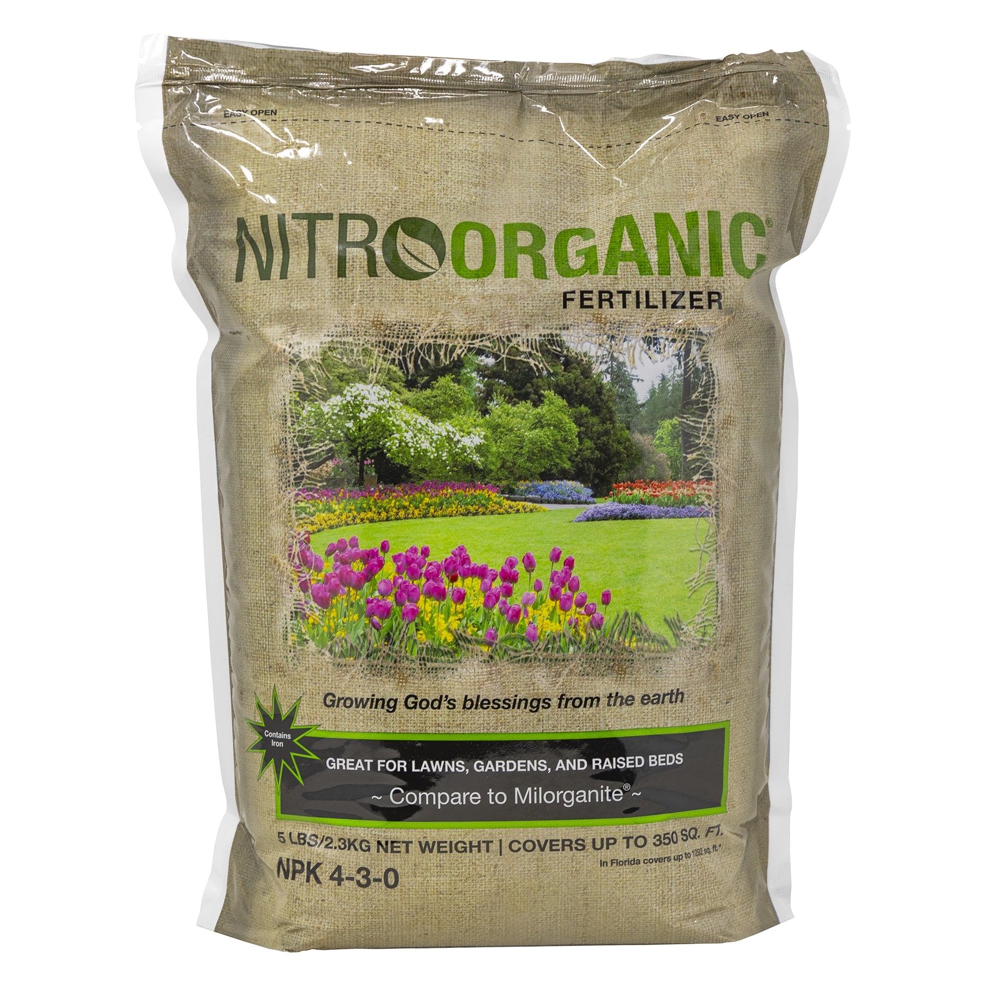 NitroOrganic Natural Plant Food Fertilizer for Lawns, Gardening and Raised Beds