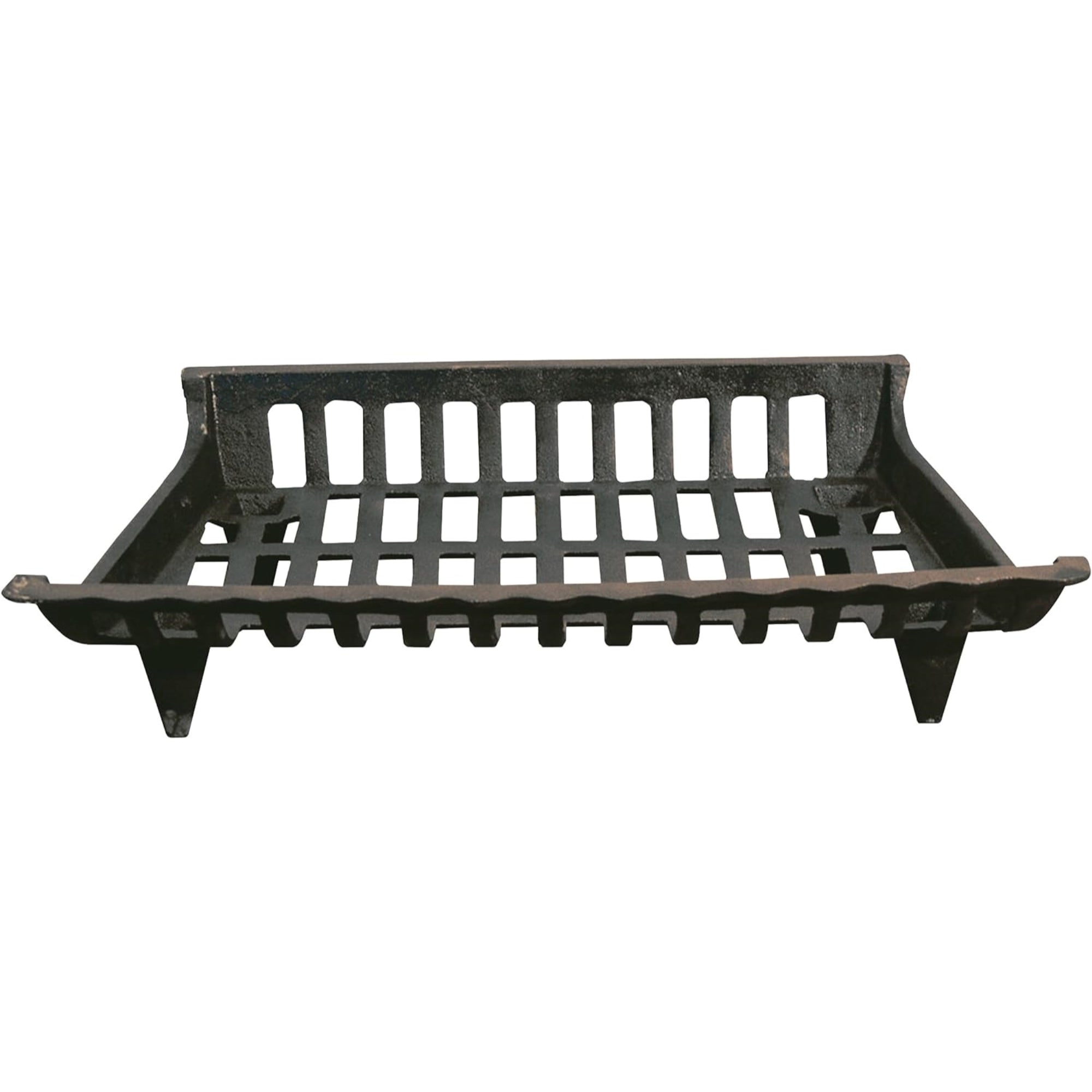 Panacea Cast Iron Grate for Indoor Outdoor Fire Pits and Fireplaces, Black, 24"