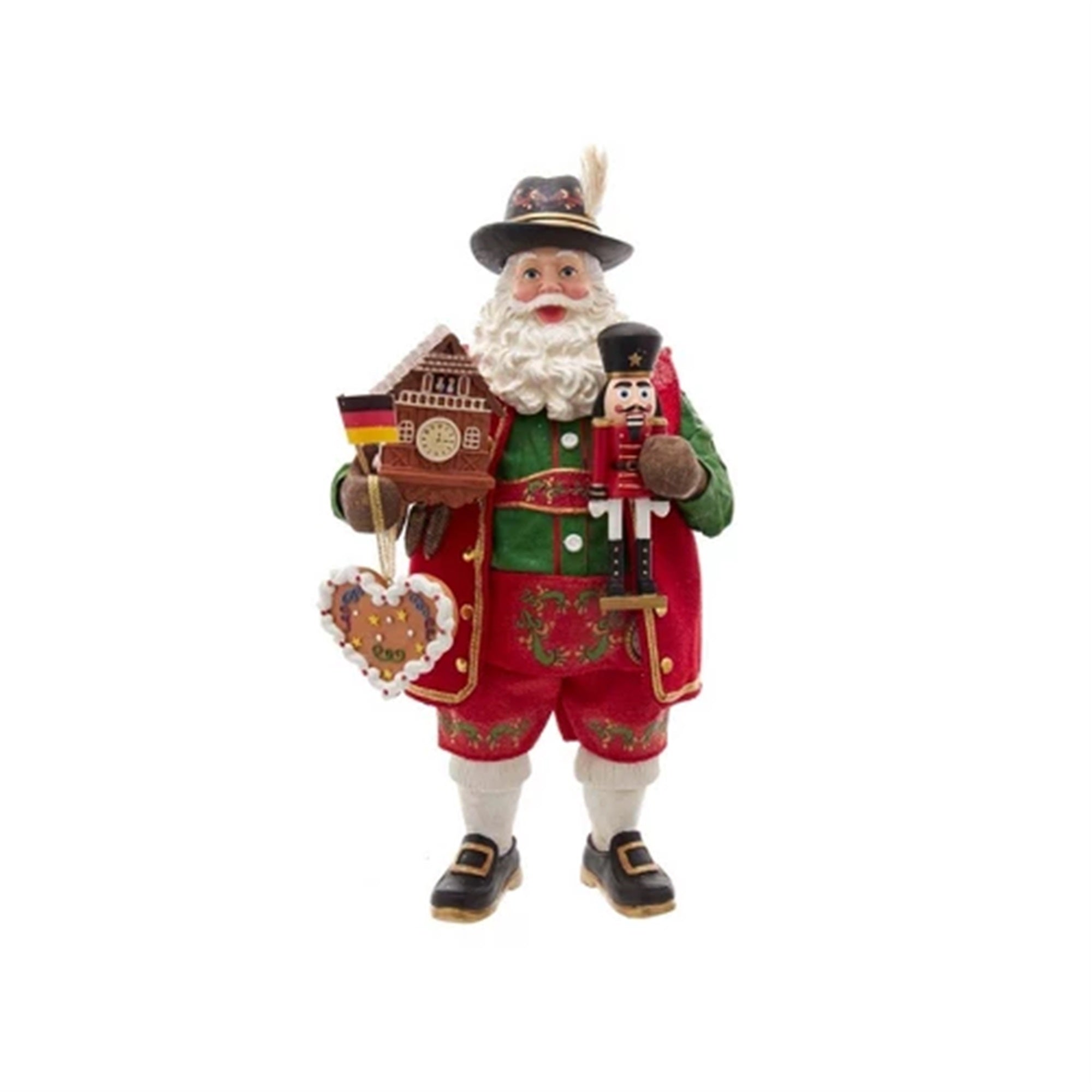 Kurt Adler Fabriche Musical German Santa, 11"