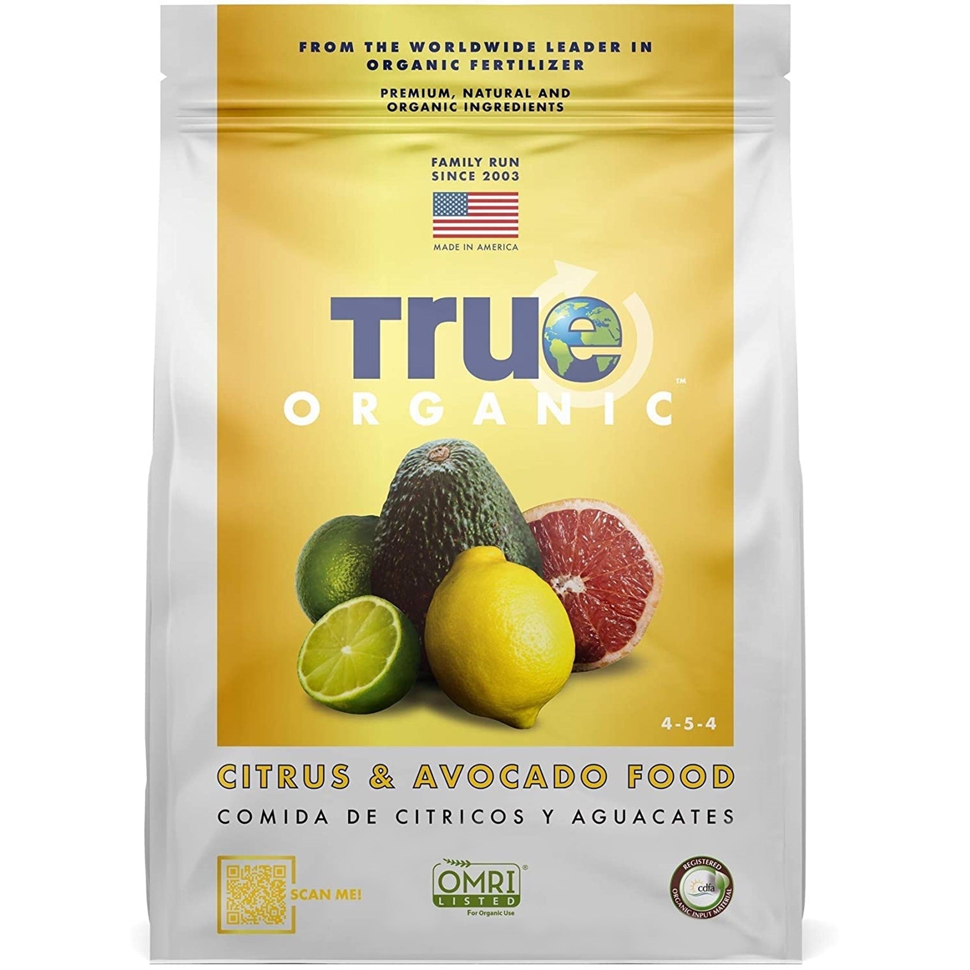 True Organic Granular Citrus & Avocado Food