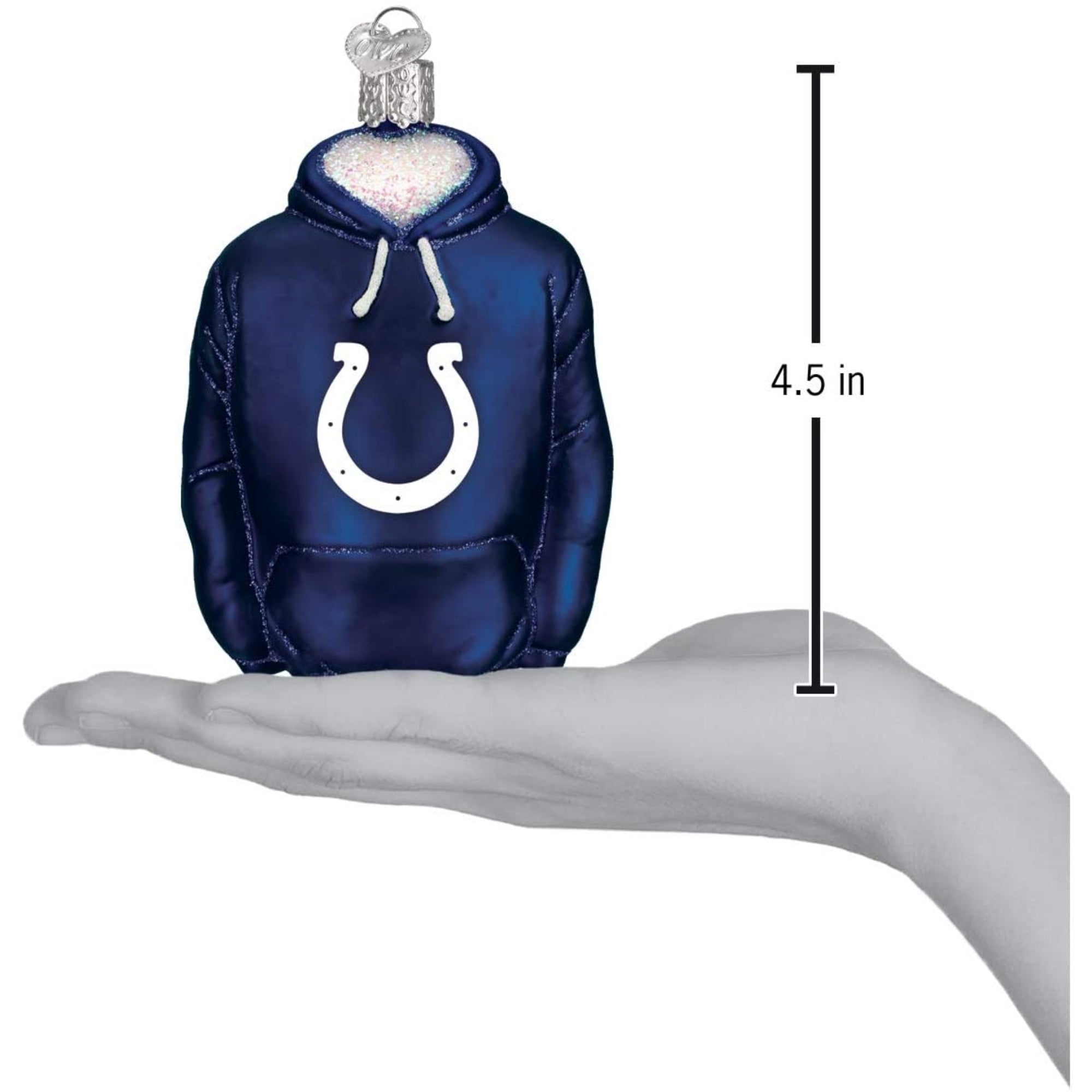 Old World Christmas Blown Glass Ornament for Christmas Tree, Indianapolis Colts Hoodie