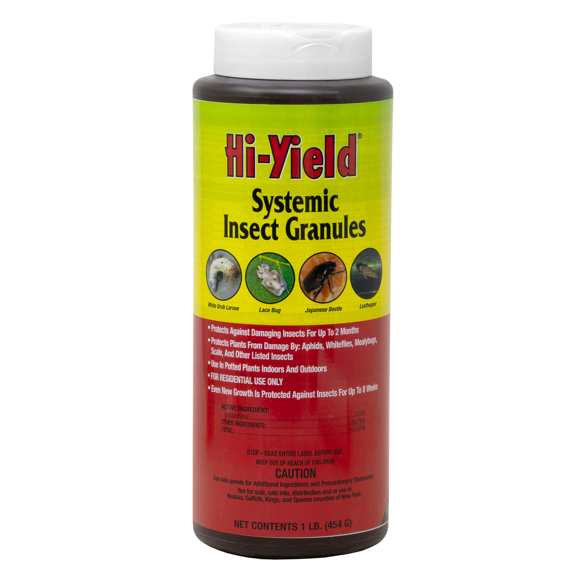 Hi-Yield Systemic Insect Granules for Indoor and Outdoor Plant Protection, 1lb