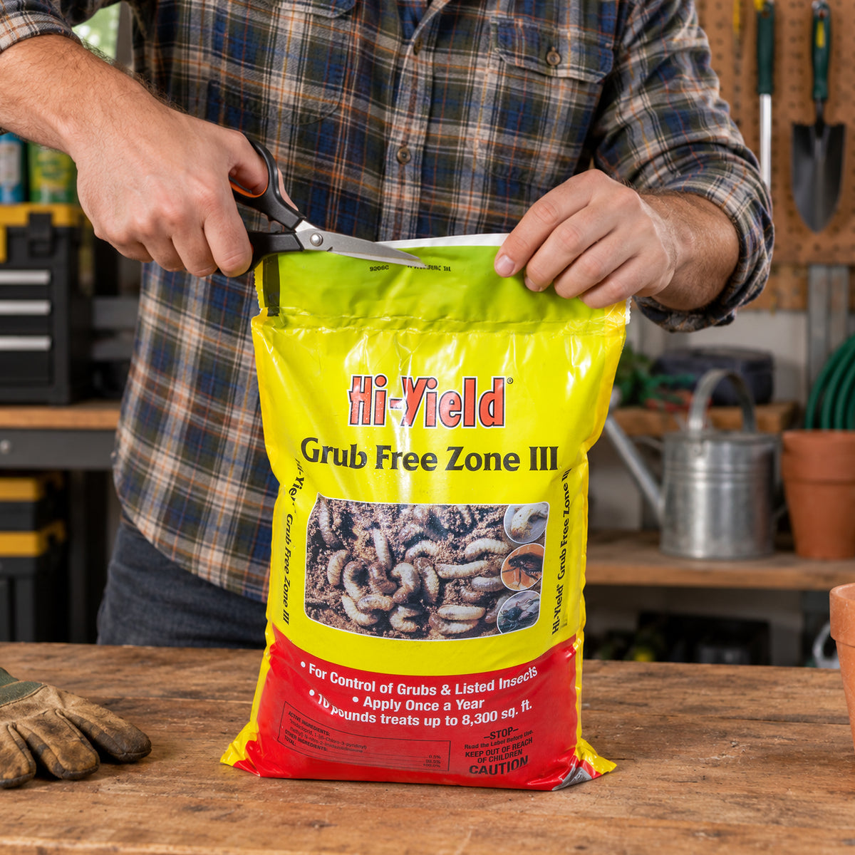 Hi-Yield Grub Free Zone III Insecticide with Season-Long Control, 10lb
