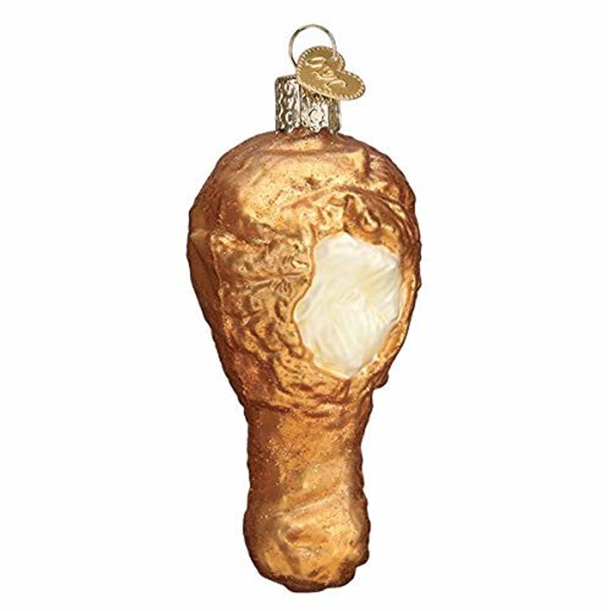 Old World Christmas Blown Glass Ornament for Christmas Tree, Fried Chicken