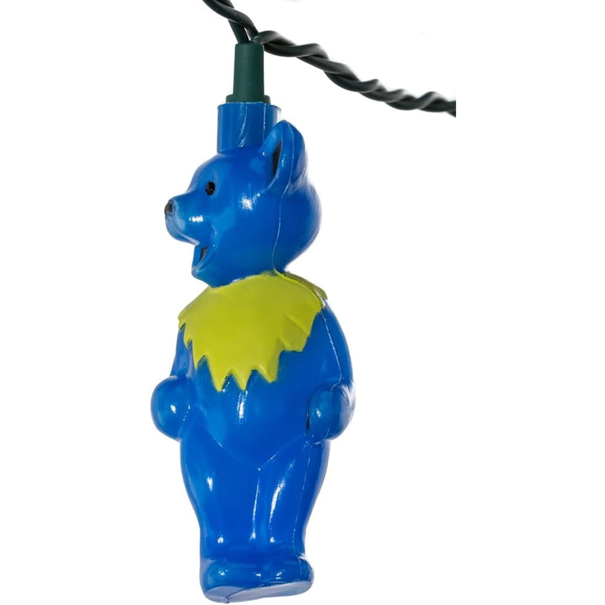 Kurt Adler Indoor/Outdoor Novelty String 10-Light Set, Grateful Dead Bears, Multicolor, 11.5'