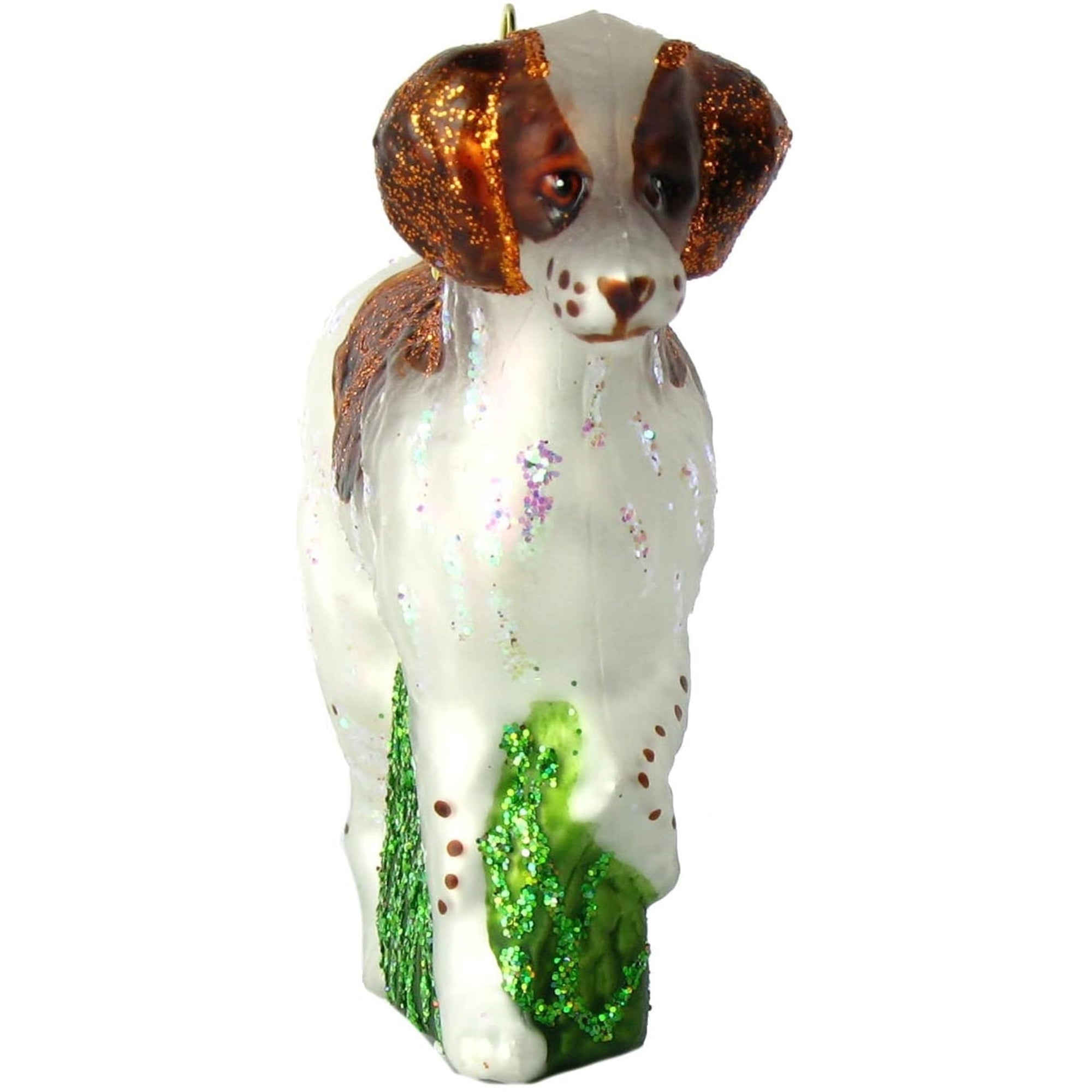 Old World Christmas Blown Glass Ornament for Christmas Tree, Brittany Spaniel