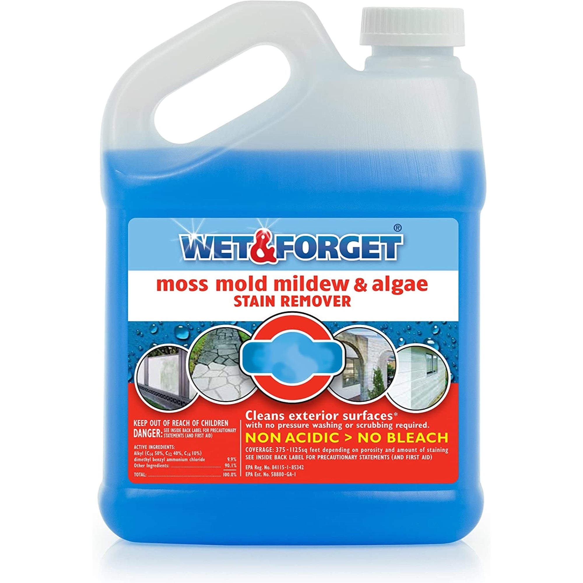 Wet & Forget Outdoor Moss, Mold and Mildew Stain Remover Concentrate
