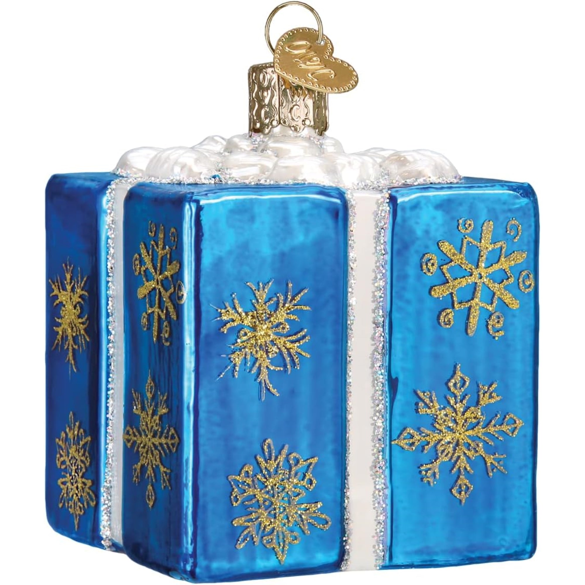 Old World Christmas Blown Glass Ornament for Christmas Tree, Hanukkah Gift Box