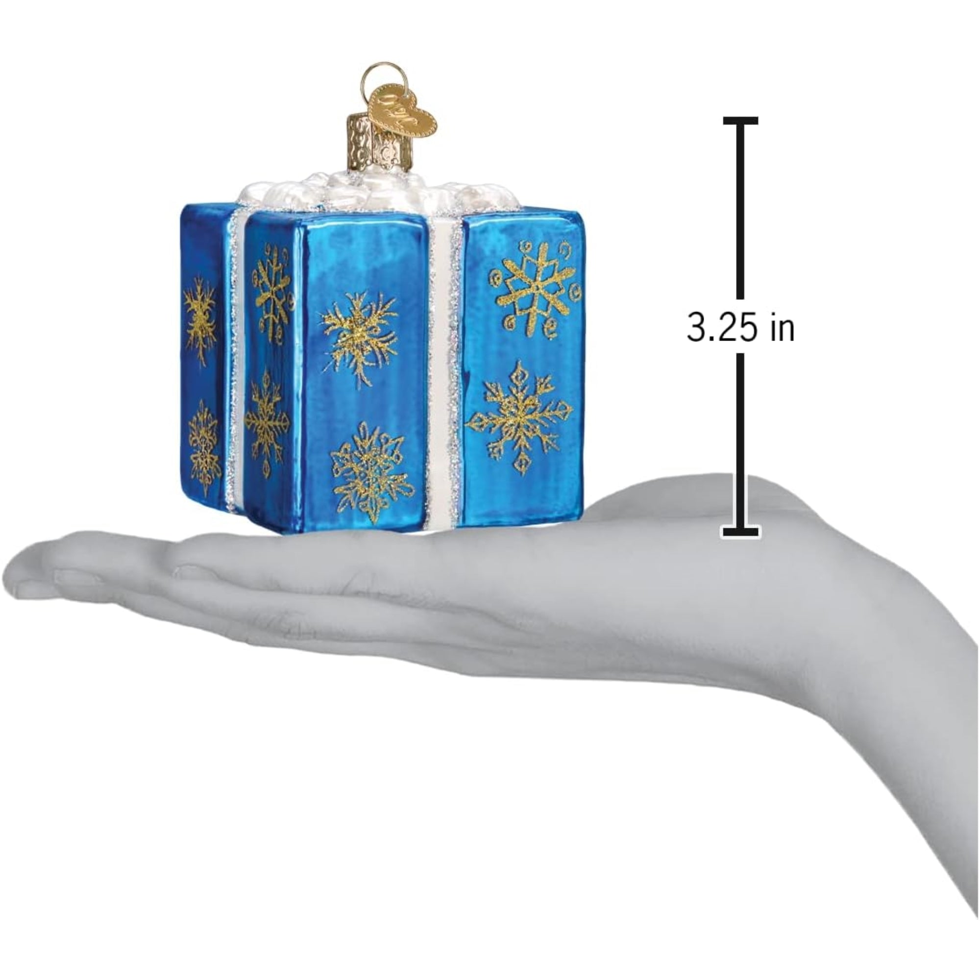 Old World Christmas Blown Glass Ornament for Christmas Tree, Hanukkah Gift Box