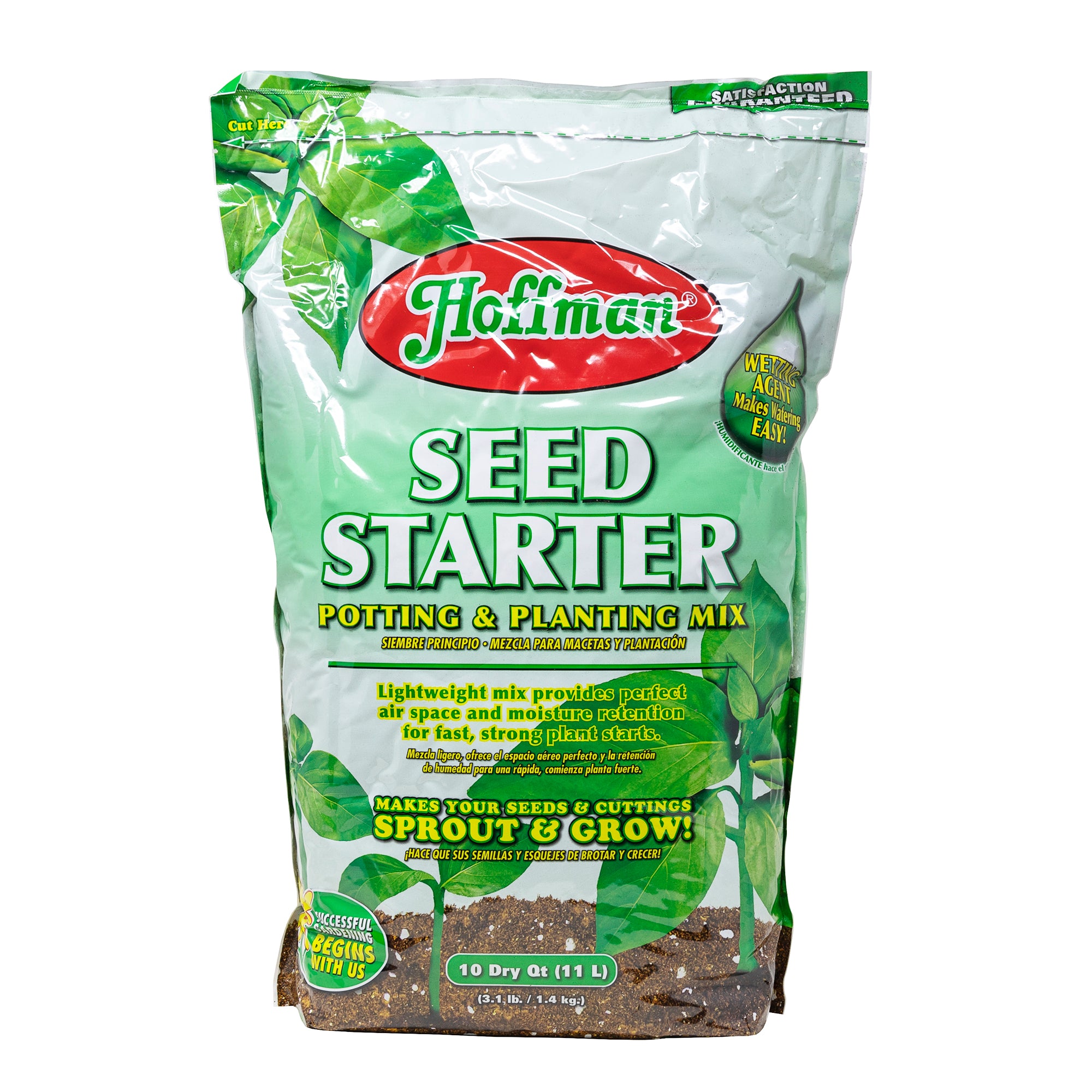 Hoffman Seed Starter Potting & Planting Mix with Wetting Agent for Moisture Retention