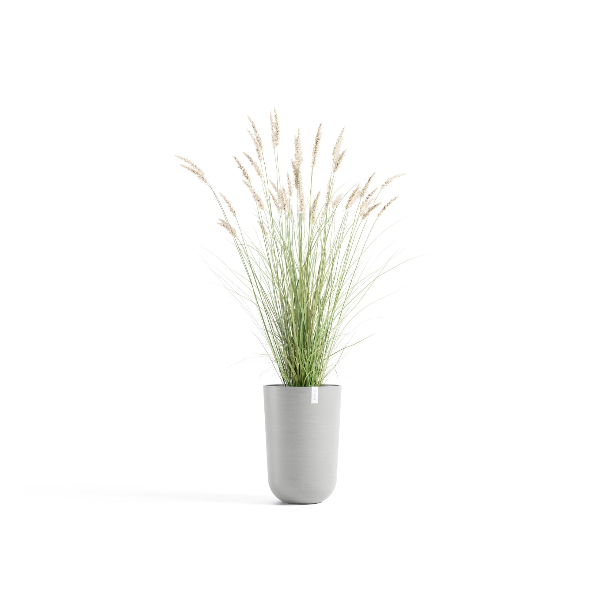 Ecopots Oslo High Durable Modern Round Indoor/Outdoor Recycled-Based Composite Flower Pot Planter, 20.5"