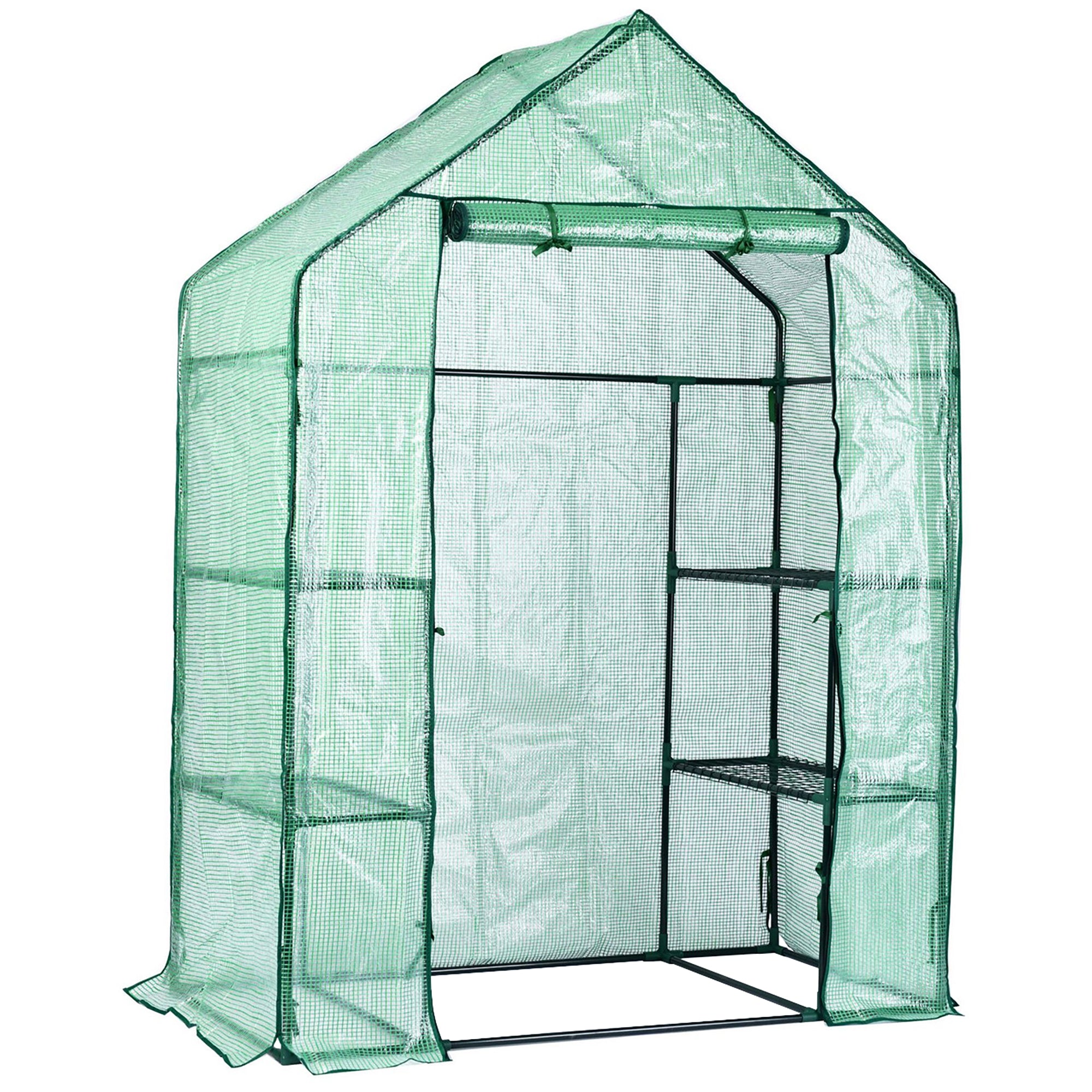 Garden Elements Personal Plastic Indoor/Outdoor Standing Greenhouse, Frost Protection